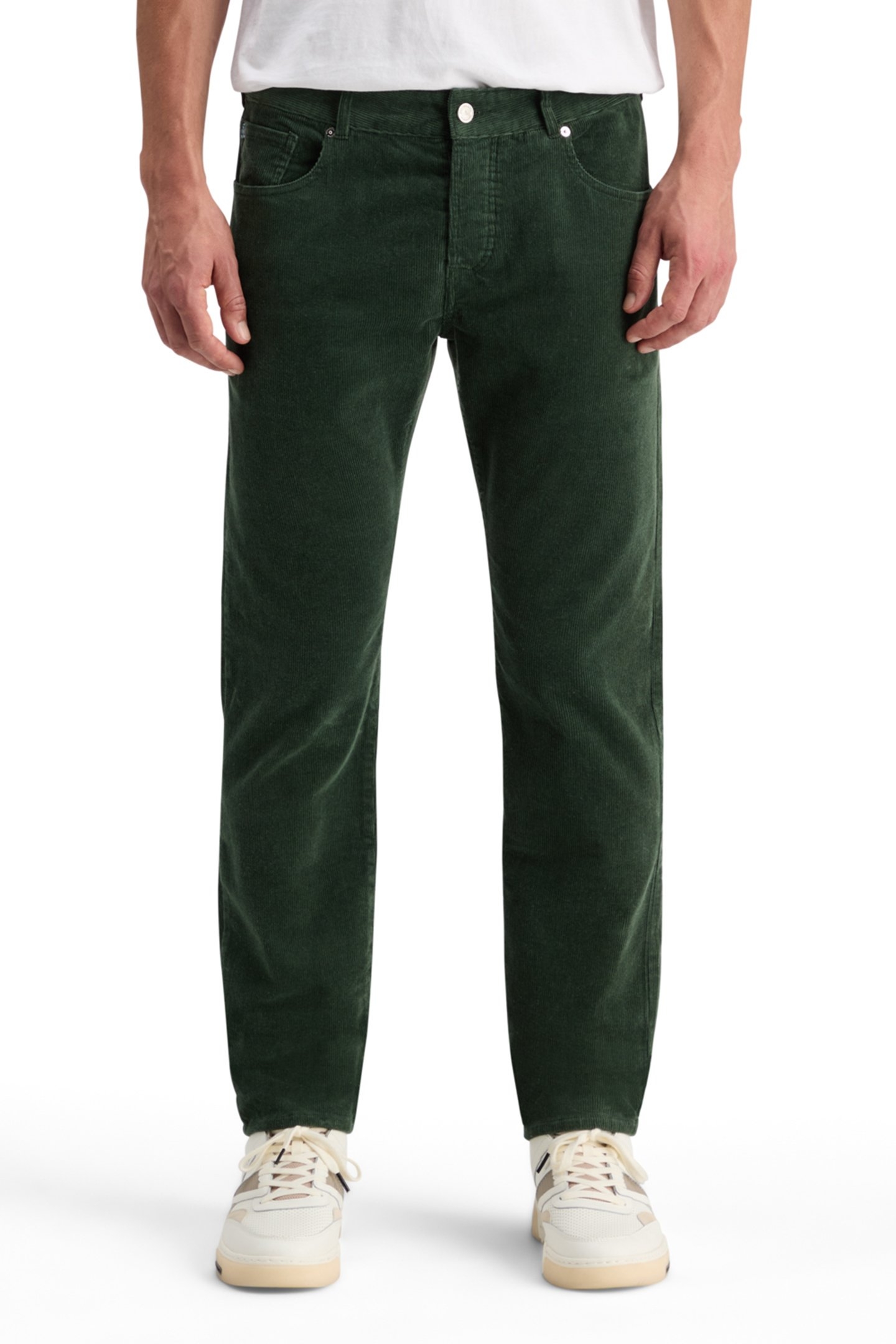 RALSTON 5 POCKET CORDUROY CHINO PINE GREEN 1