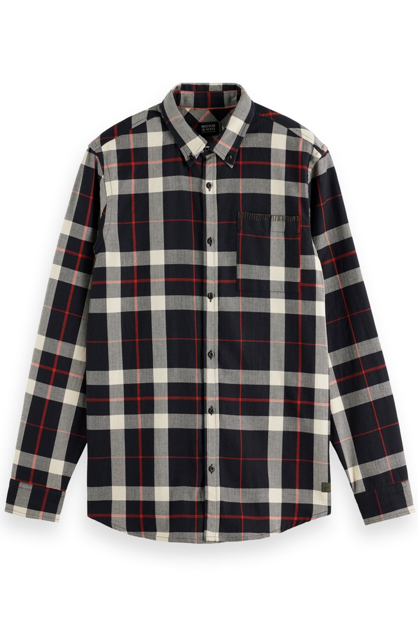 HERRINGBONE CHECK SHIRT BLACK CHECK 4