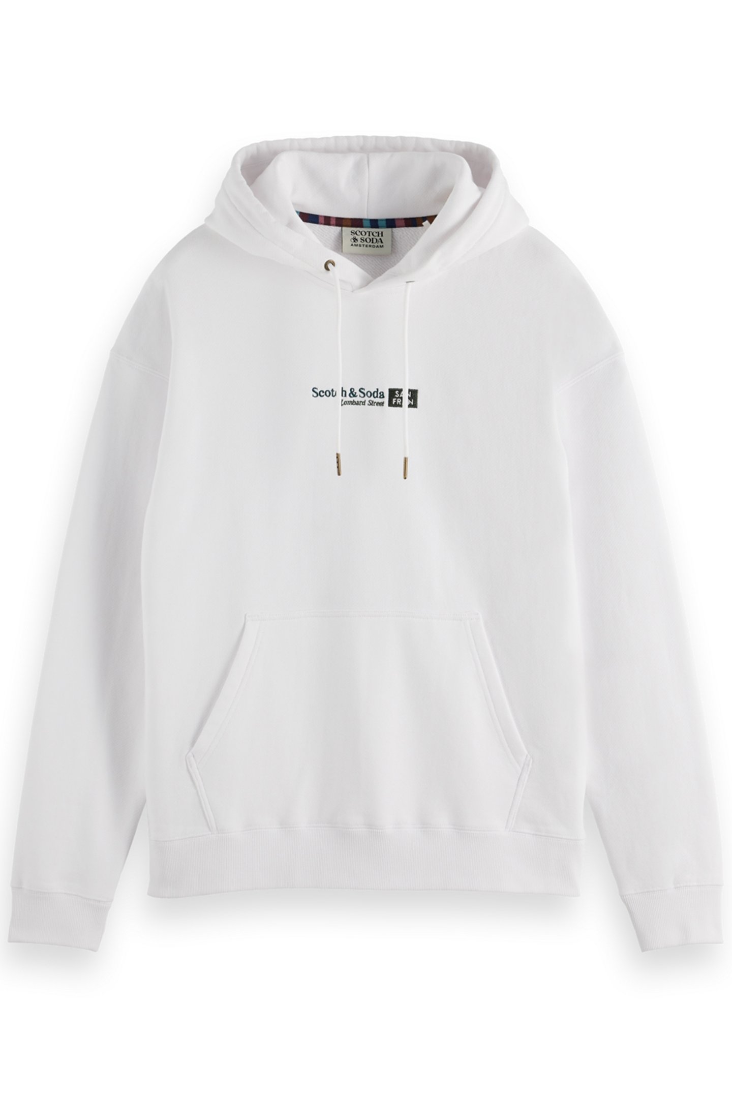 RELAXED FIT ARTWORK HOODIE WHITE 4