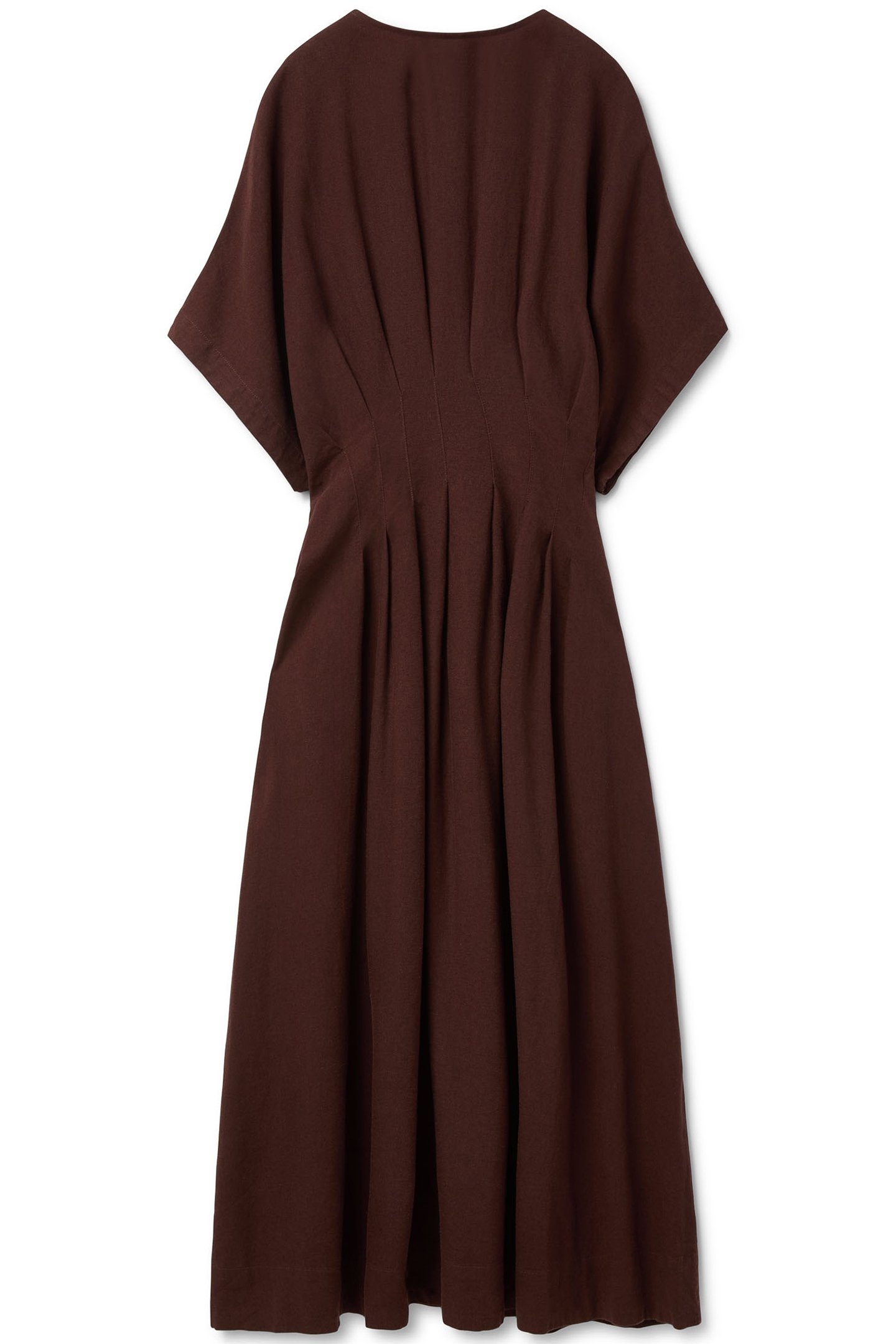 MULTI PLEATED DOLMAN DRESS PUCE 4