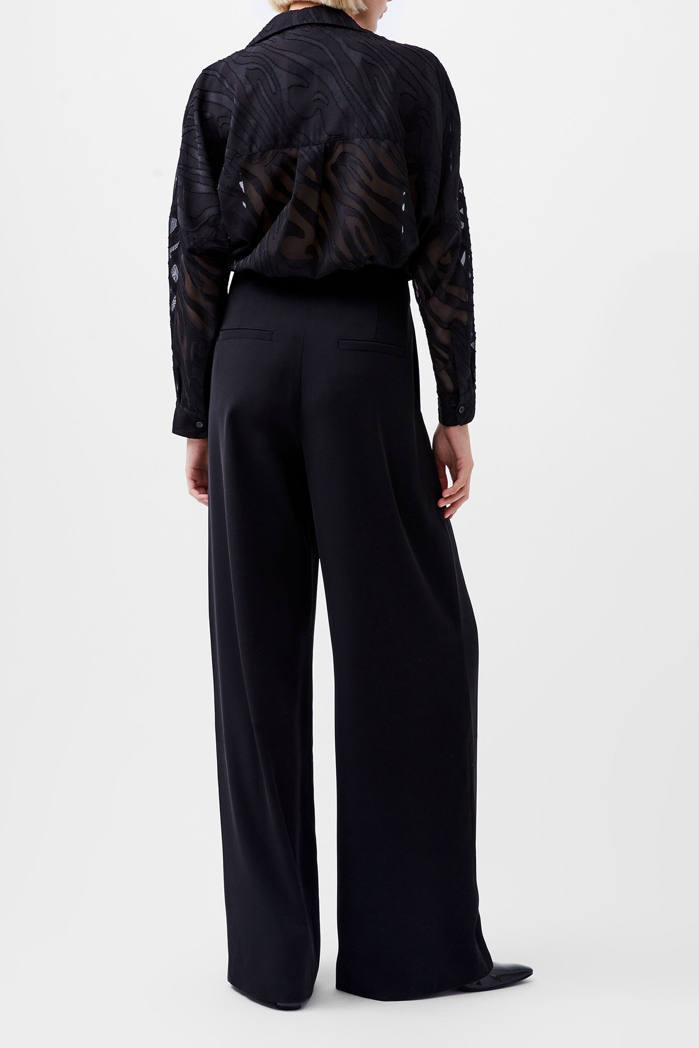 HARRIE SUITING WIDE LEG TROUSR BLACKOUT 3