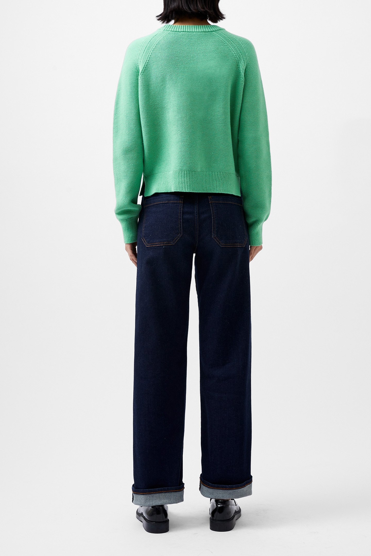 LILY MOZART L/S CREW NK JUMPER MINTED GREEN 2