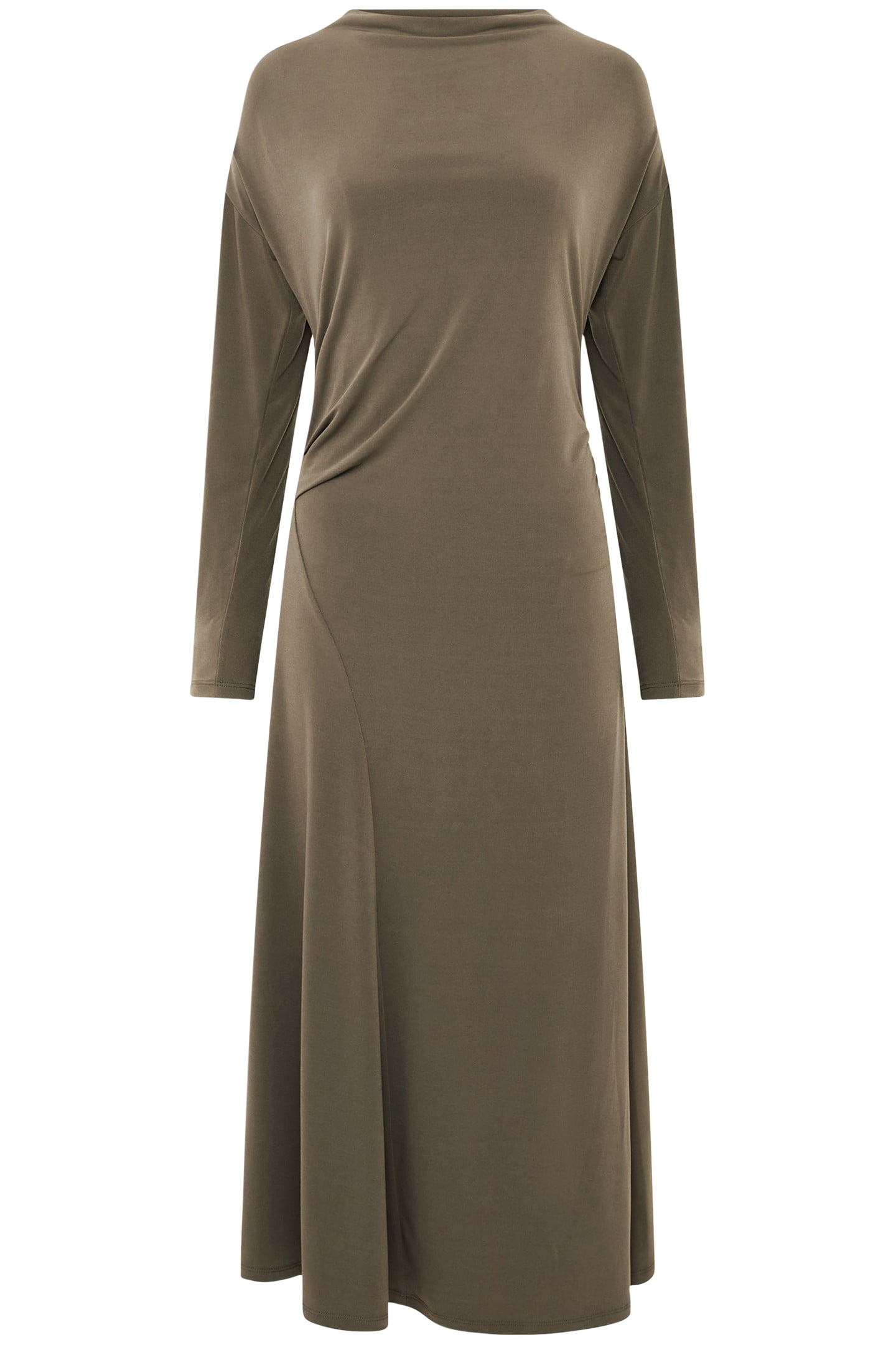 SAMIRA JERSEY DRESS TARMAC KHAKI 4