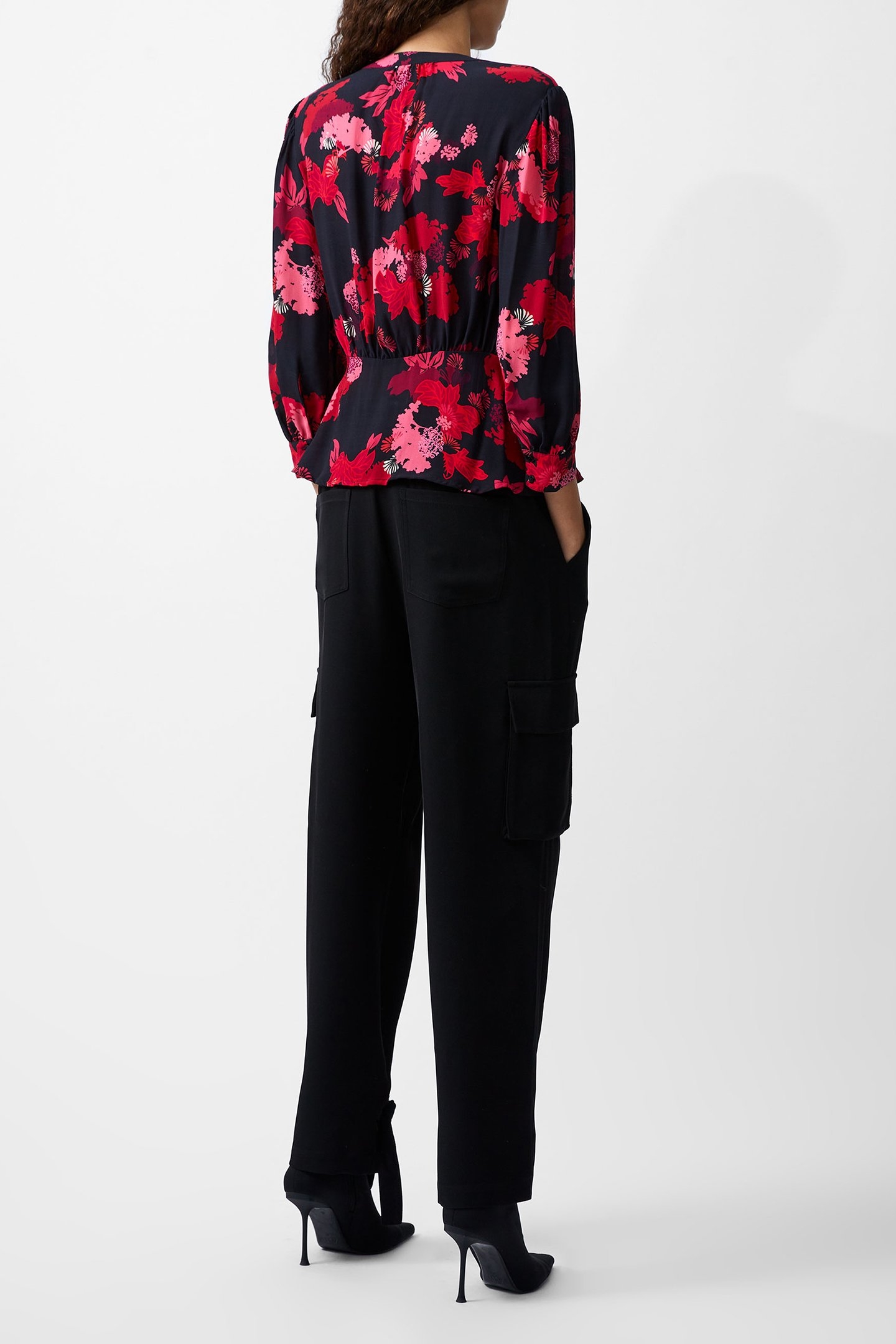 FOLIAGE CHIARA BALLOON SLV TOP BLACKOUT MULTI 3