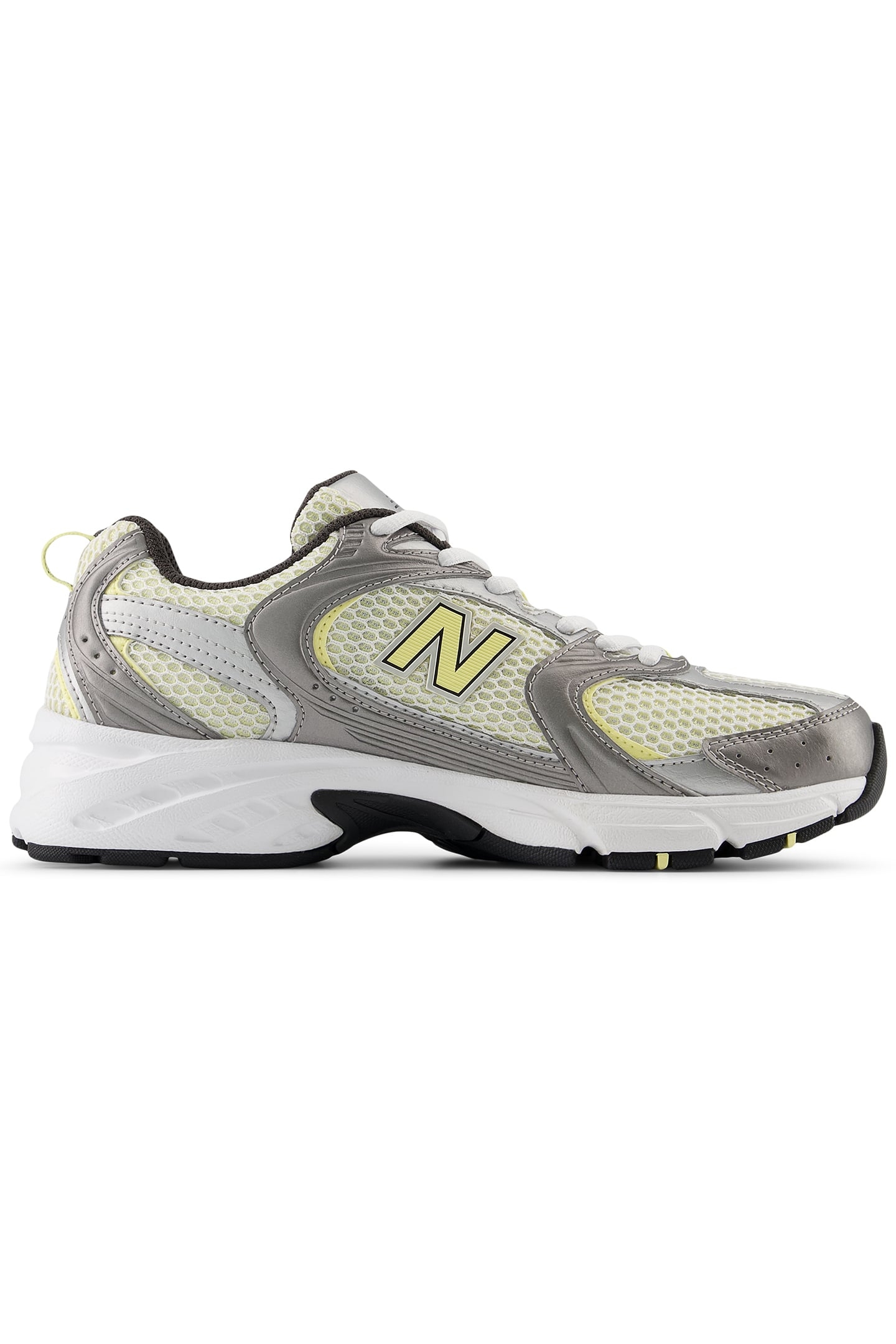U530ADG SNEAKERS IN SILVER METALLIC & YELLOW 1