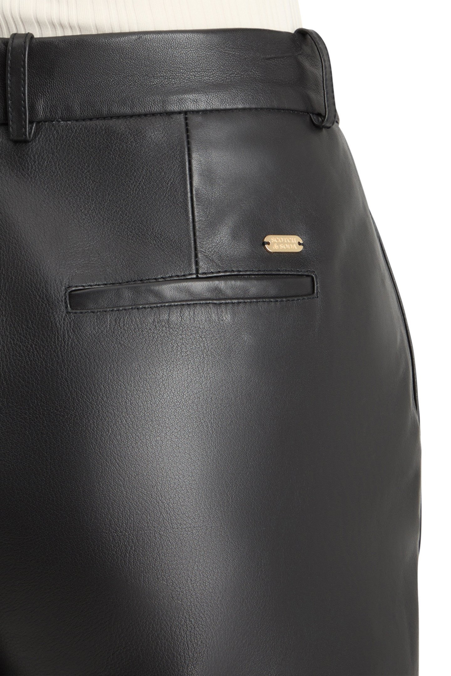 ROBYN NAPPA LEATHER PANT EVENING BLACK 8