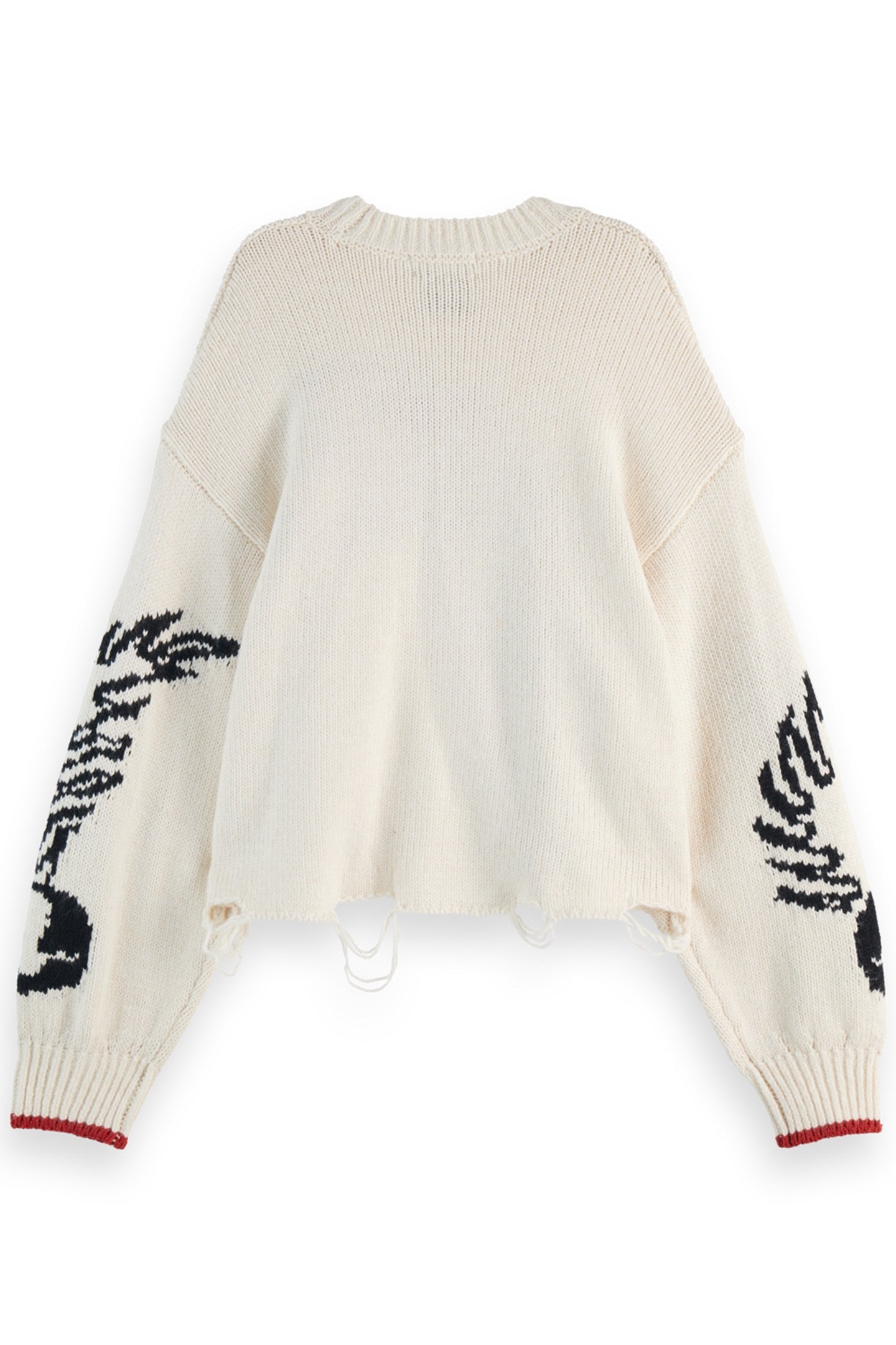 INTARSIA OVERSIZED PULLOVER SOFT ICE 5