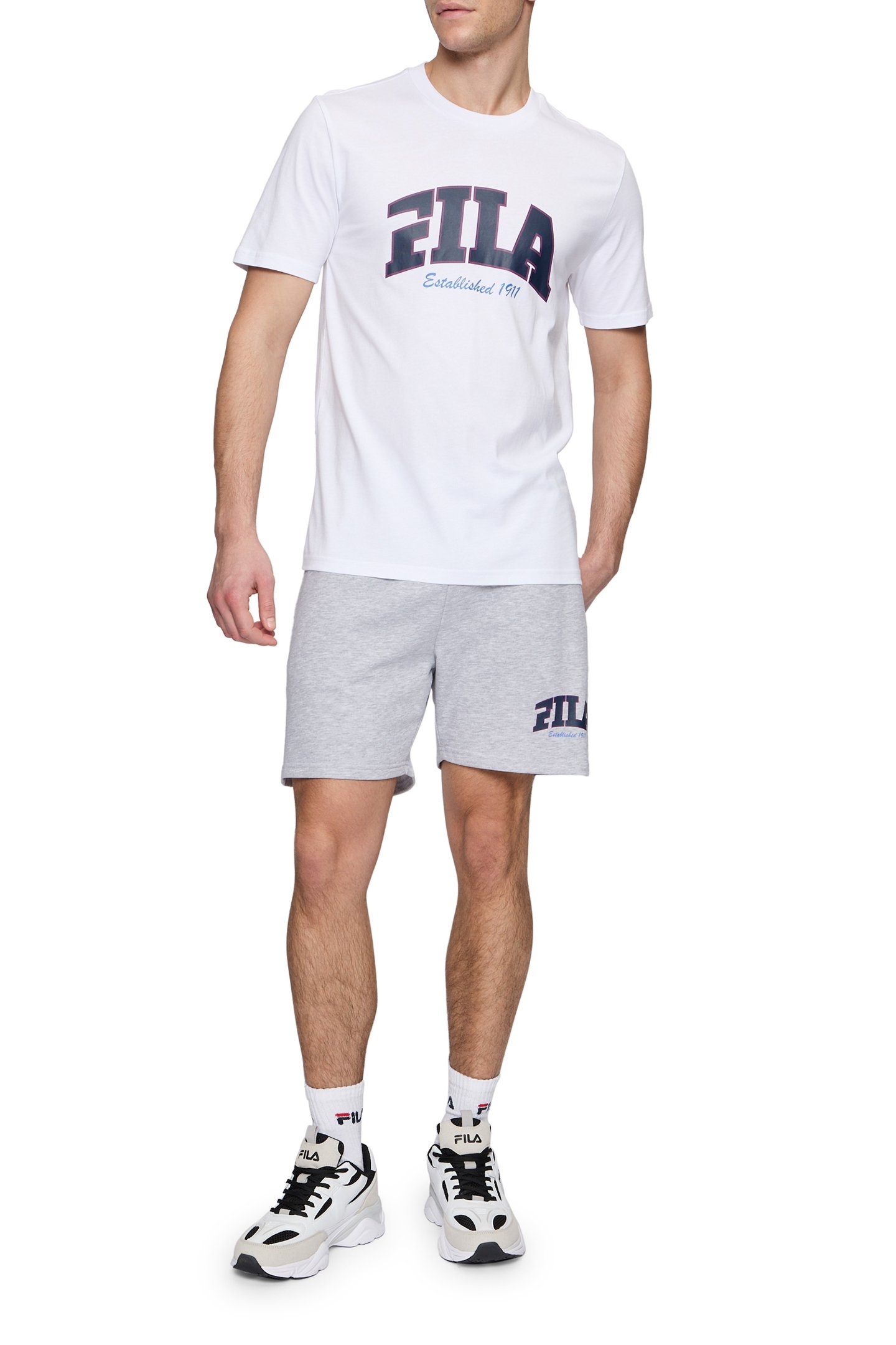 LANDEN SWEAT SHORTS LIGHT GREY MELANGE 3