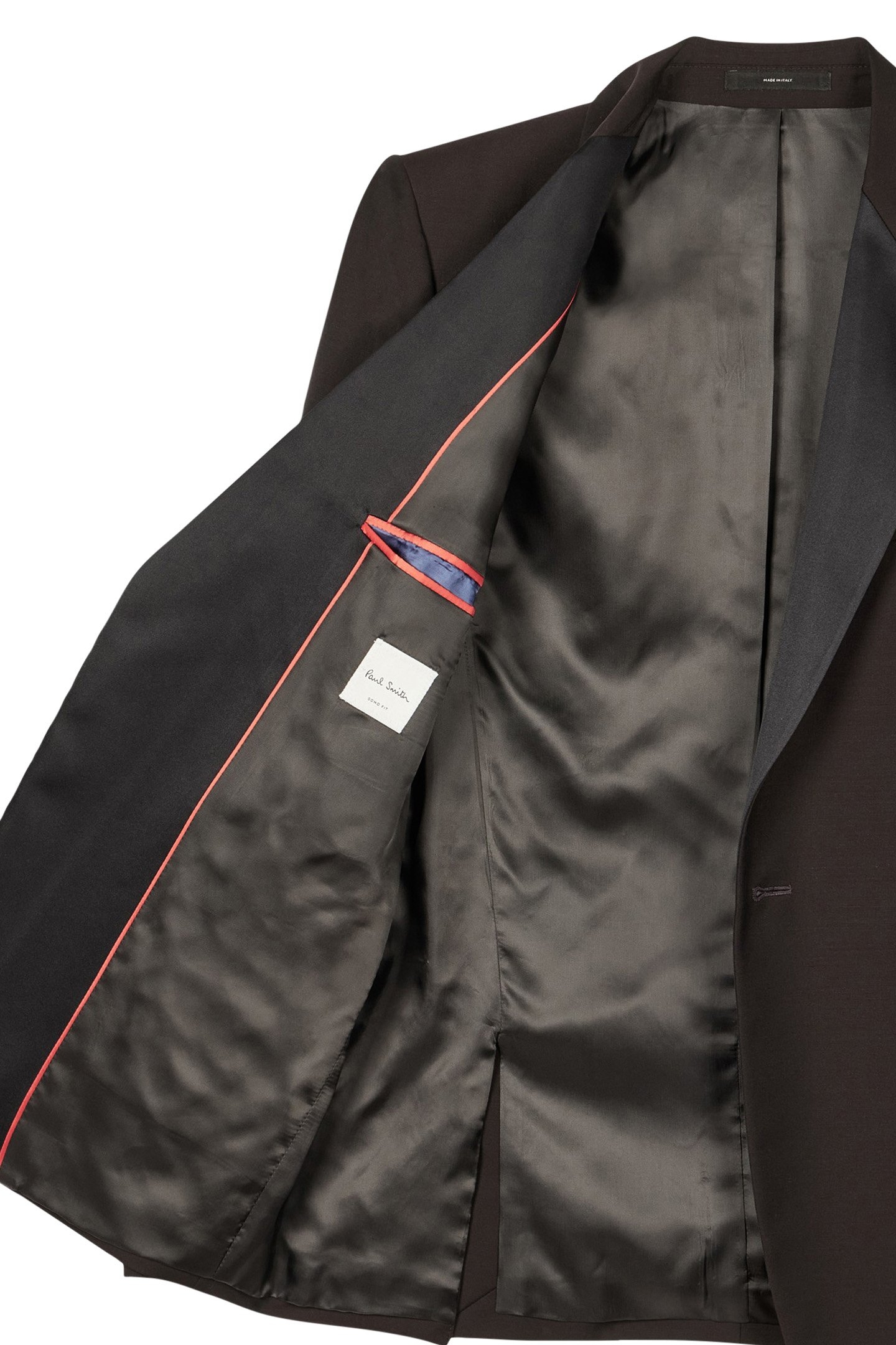 TAILORED FIT 1 BUTTON EVENING SUIT AUBERGINE 6