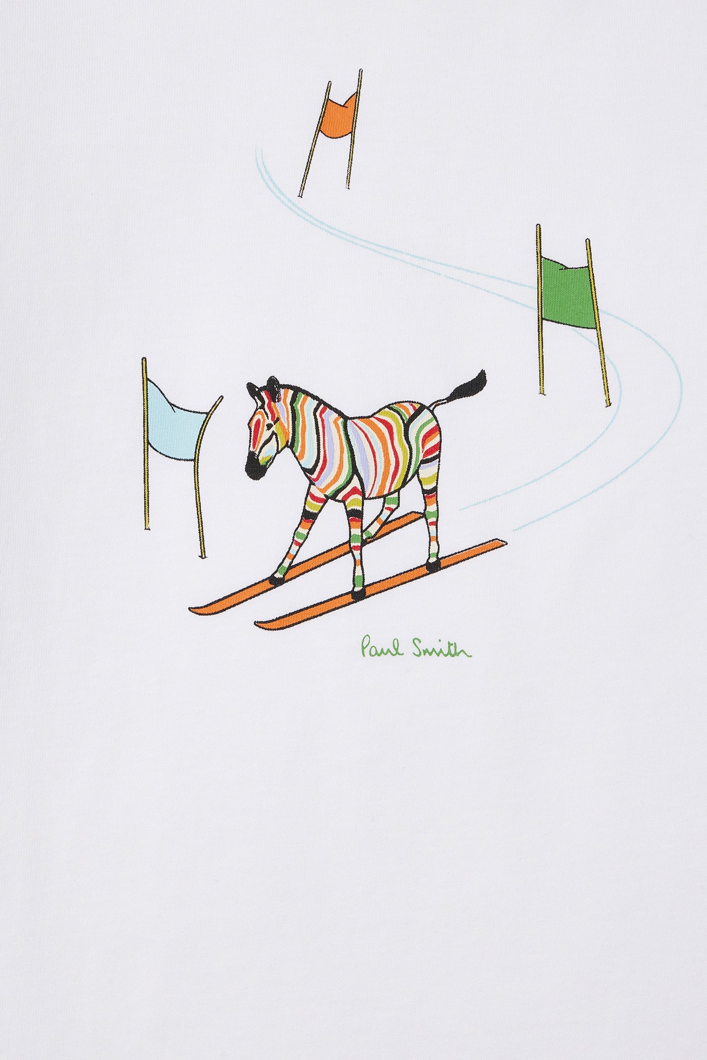 DOUGA SKIING ZEBRA ORG. BOYS TSHIRT WHITE 4