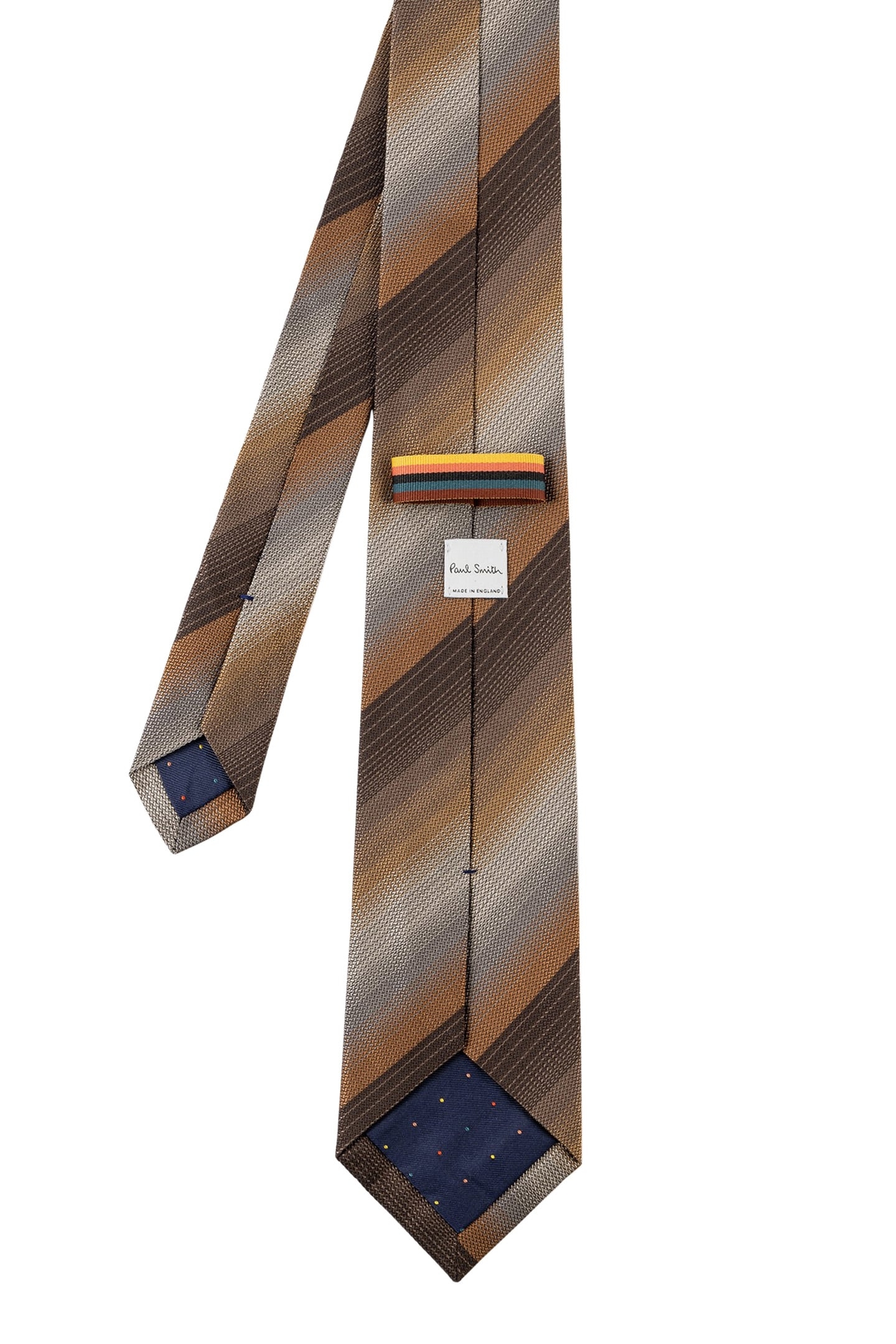 MEN TIE OMBRE STRIPE MILITARY GREEN 3