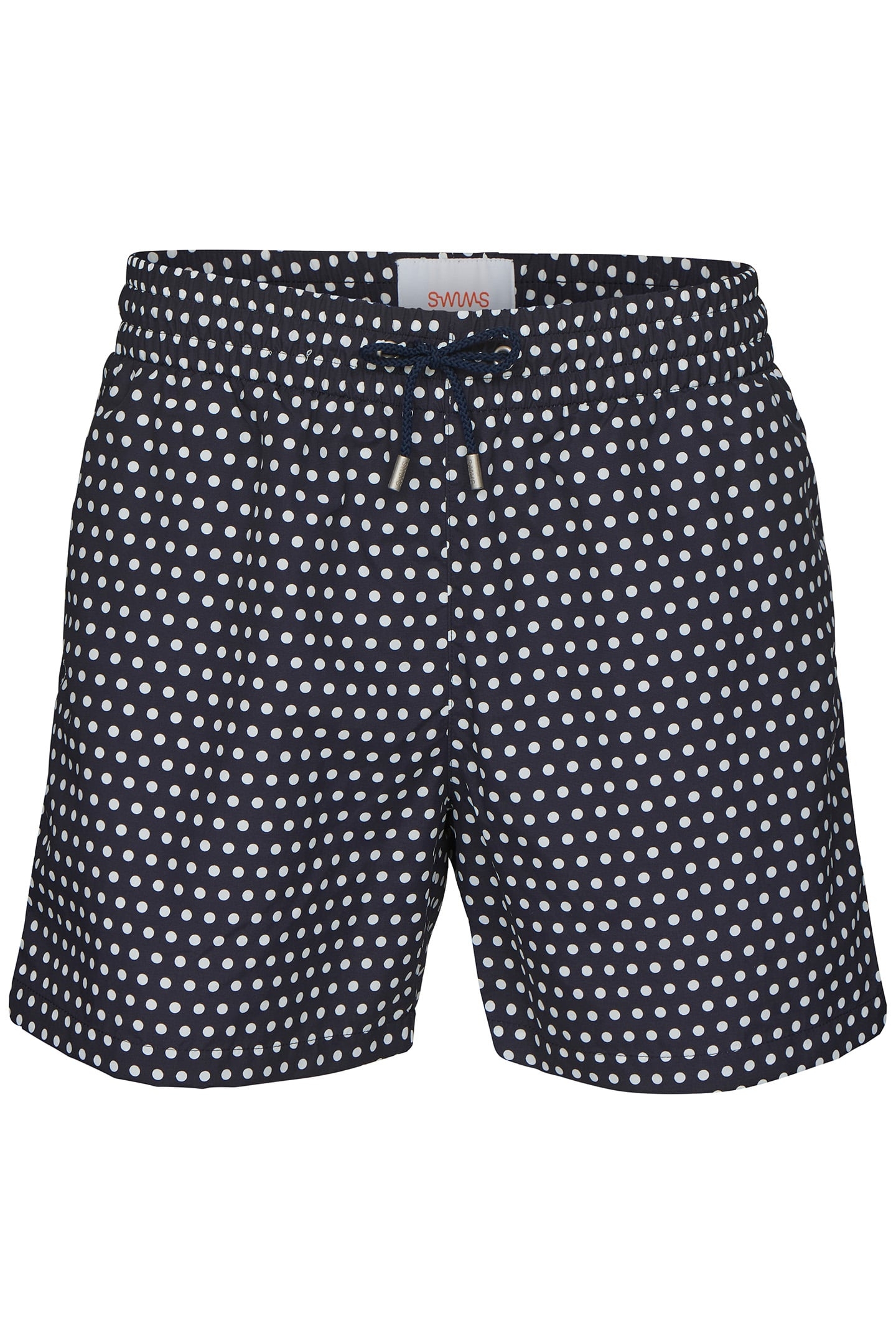 THE PRINTED SWIM SHORTS NAVY/WHITE DOTS 1