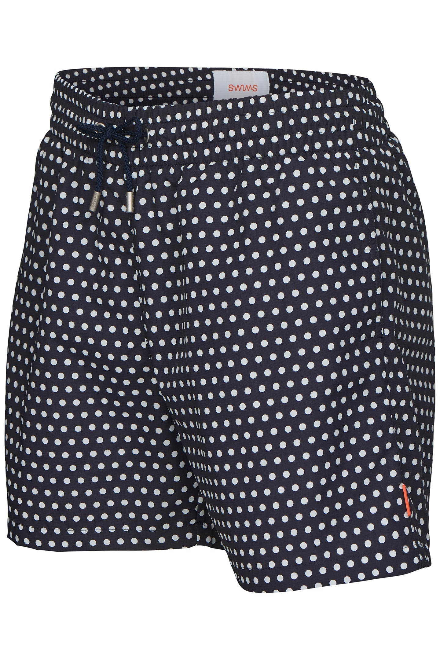 THE PRINTED SWIM SHORTS NAVY/WHITE DOTS 3