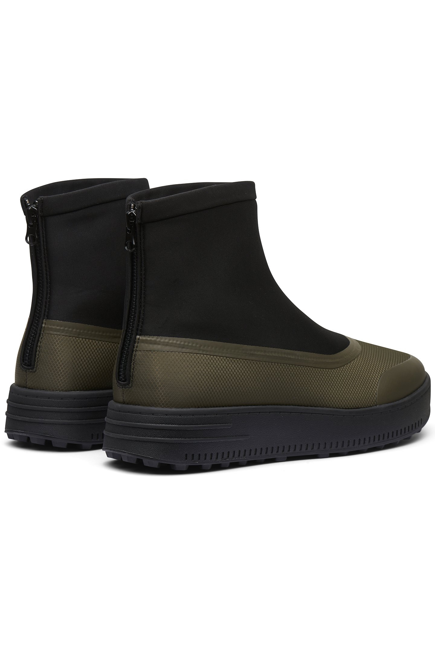 UNISEX SNOW RUNNER CURLING BOOT BLACK/OLIVE 8