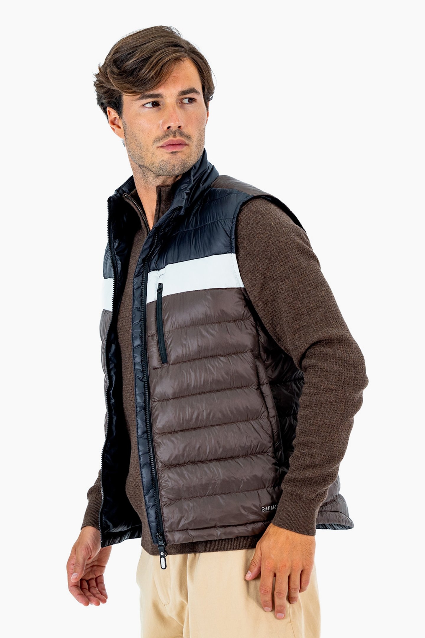 PORTLAND VEST STRIPE CHOCOLATE 3