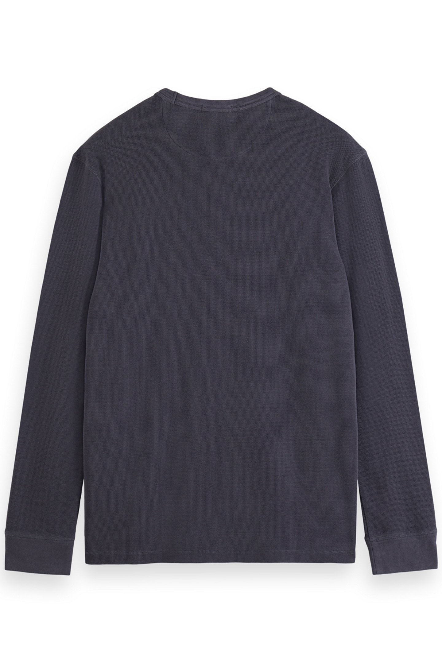 REGULAR FIT WAFFLE T-SHIRT LS MOODY GREY 5