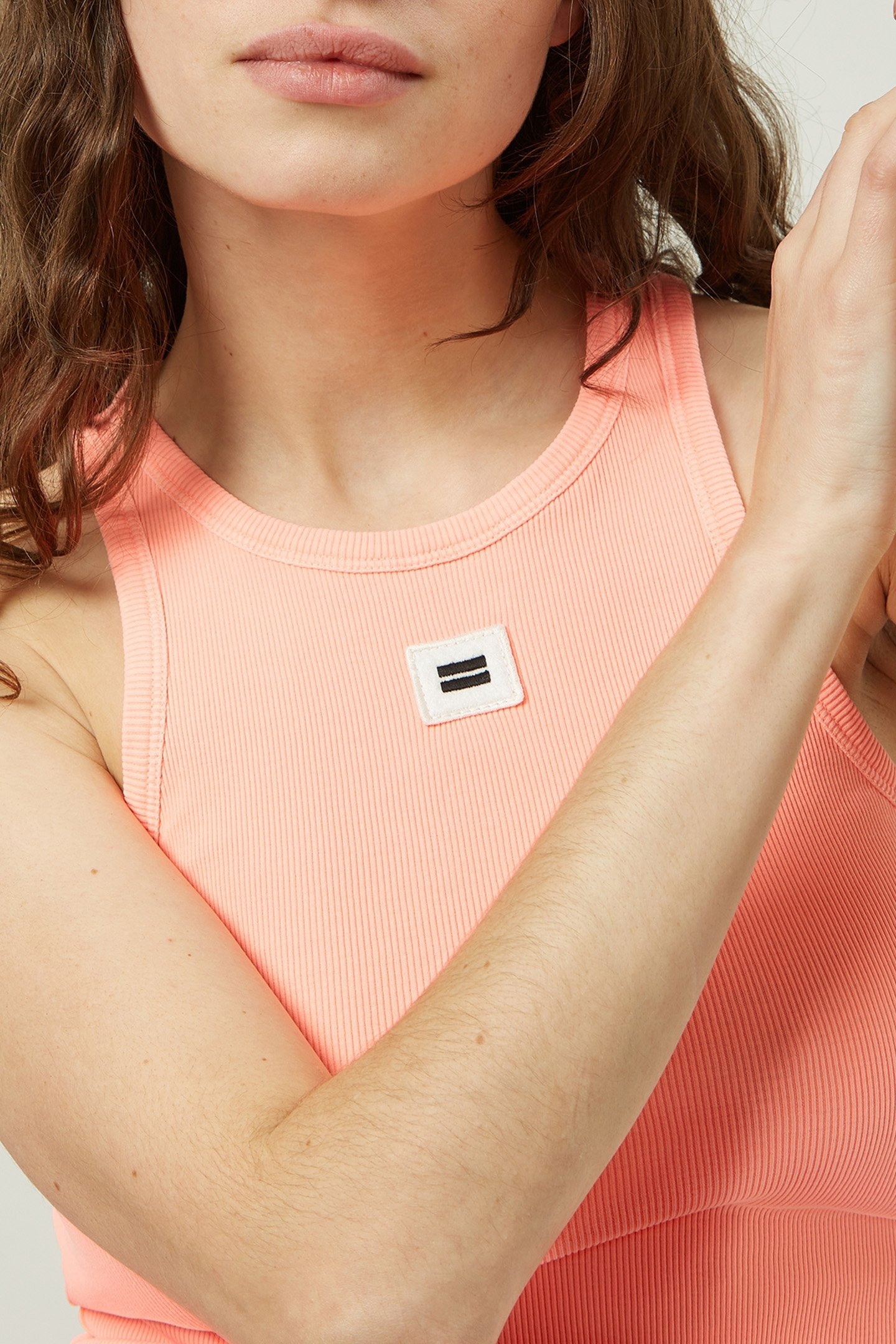 TANK TOP RIB FLUOR CORAL 5