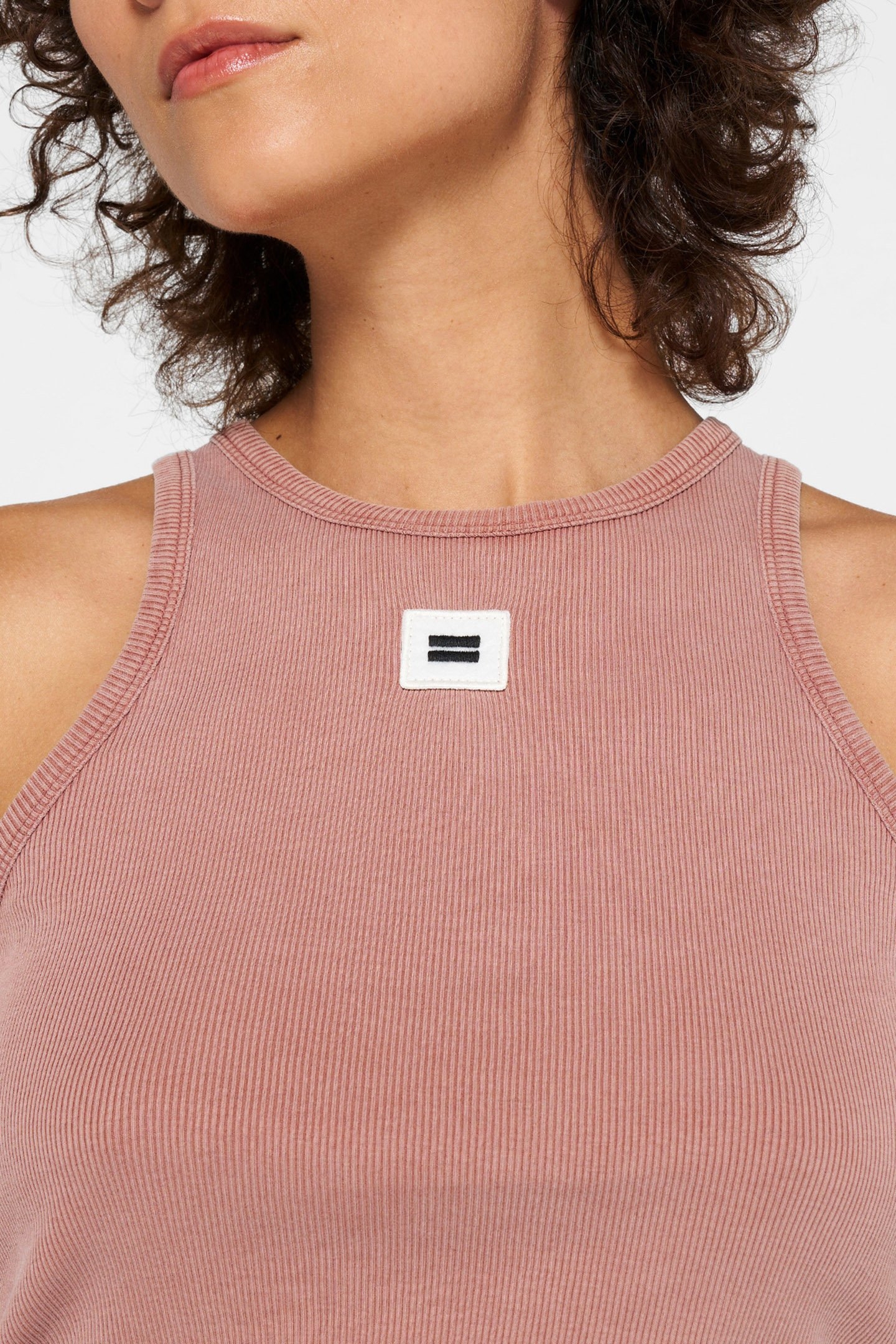 TANK TOP RIB SADDLE BROWN 6