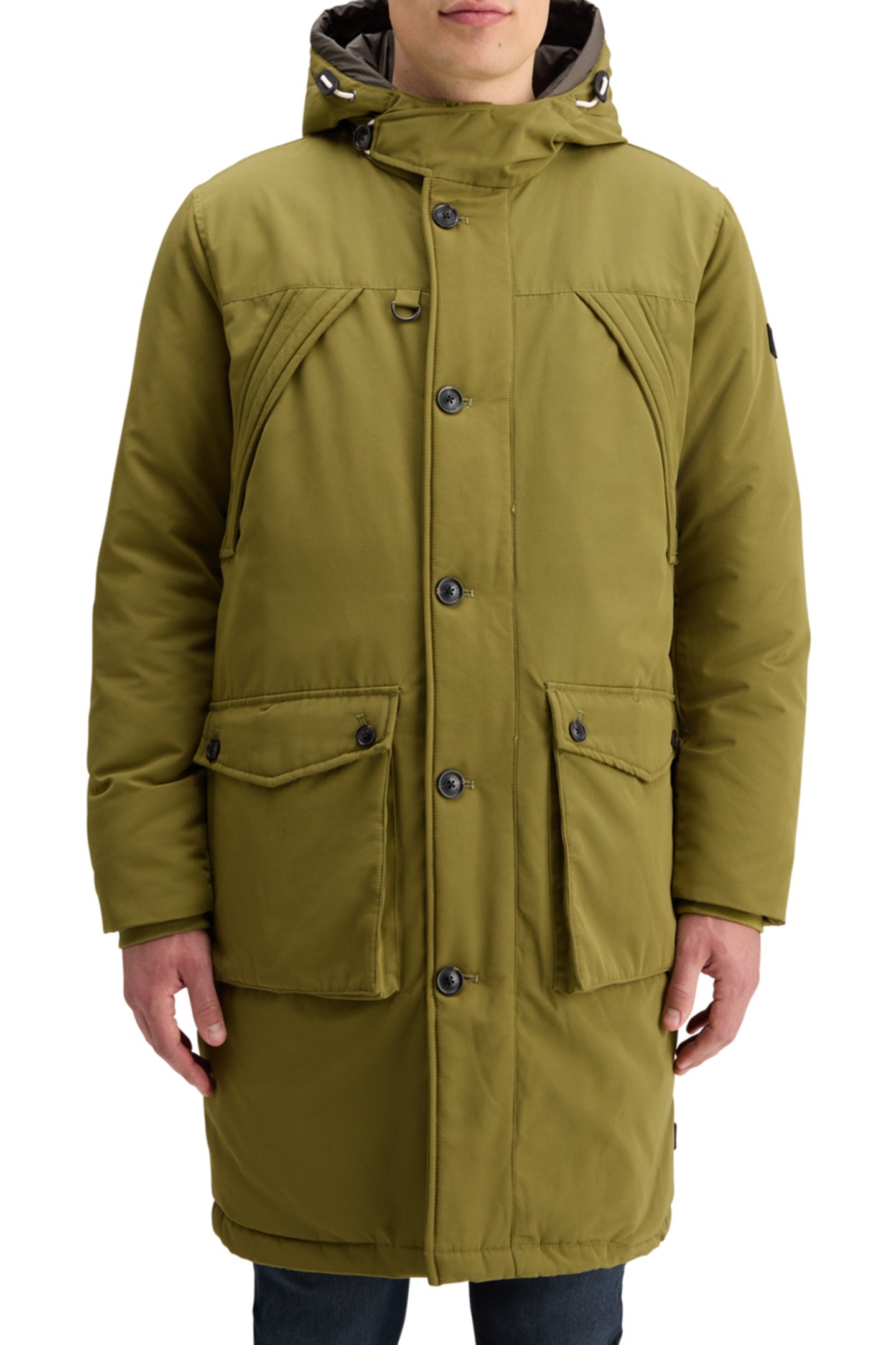 HERITAGE WATER REPELLENT PARKA MOSS GREEN 1