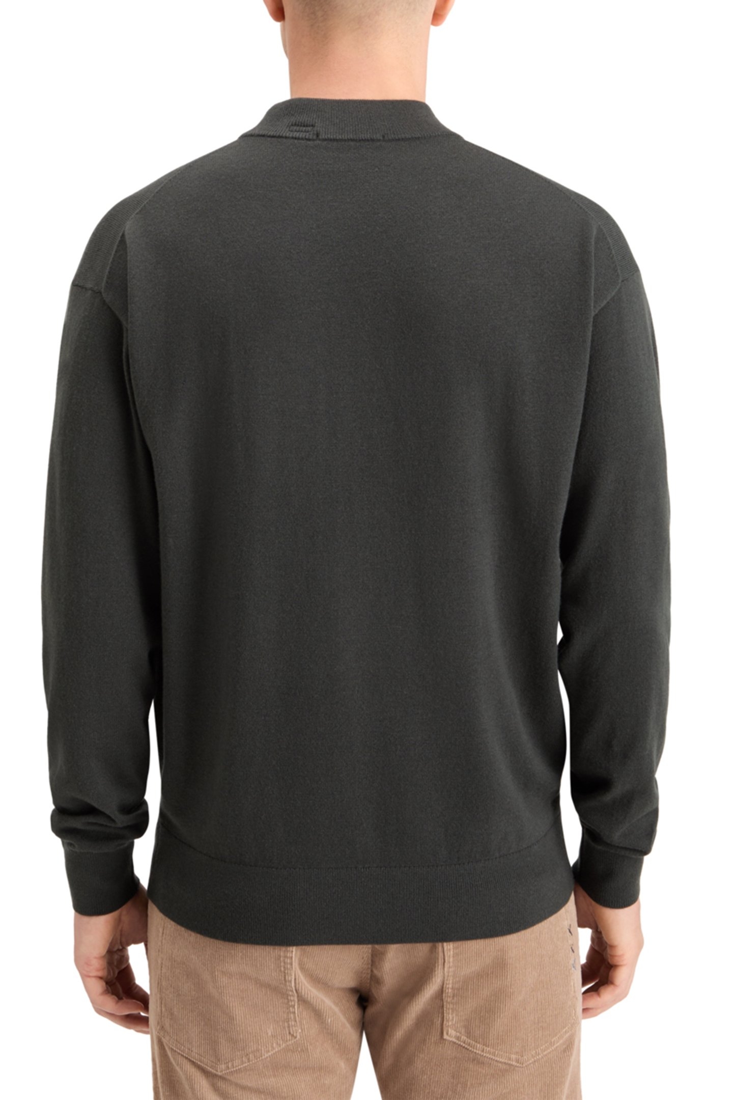 ESSENTIAL DROPPED SHOULDER MOCK NECK SWEATER VINYL 2