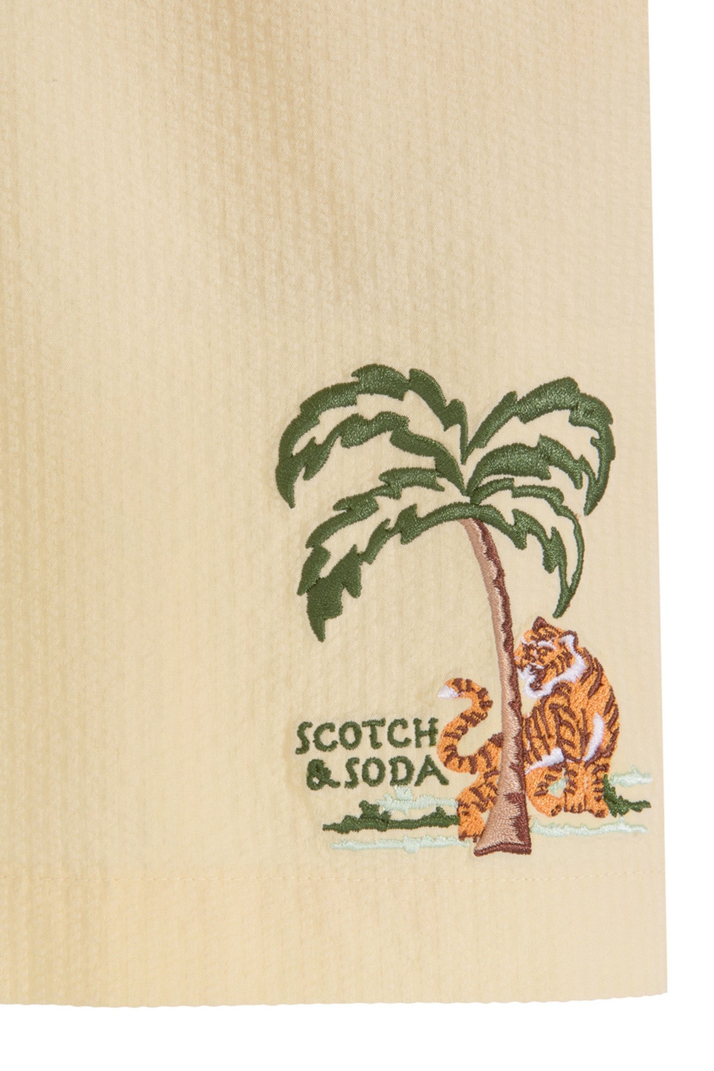 BOYS S&S SEERSUCKER SHORT LT PASTEL YELLOW 3