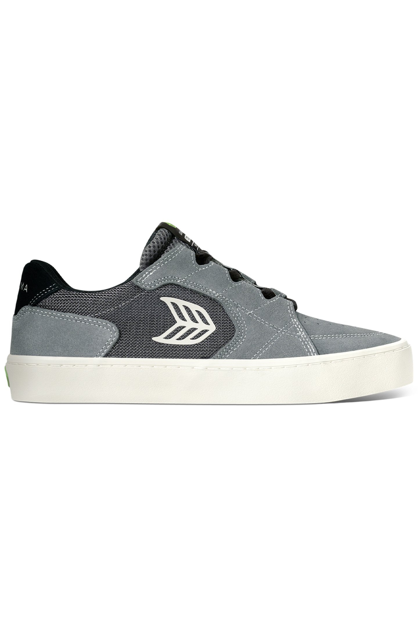 T20 PRO CHARCOAL GREY SUEDE AND MESH IVORY LOGO SNEAKER 1