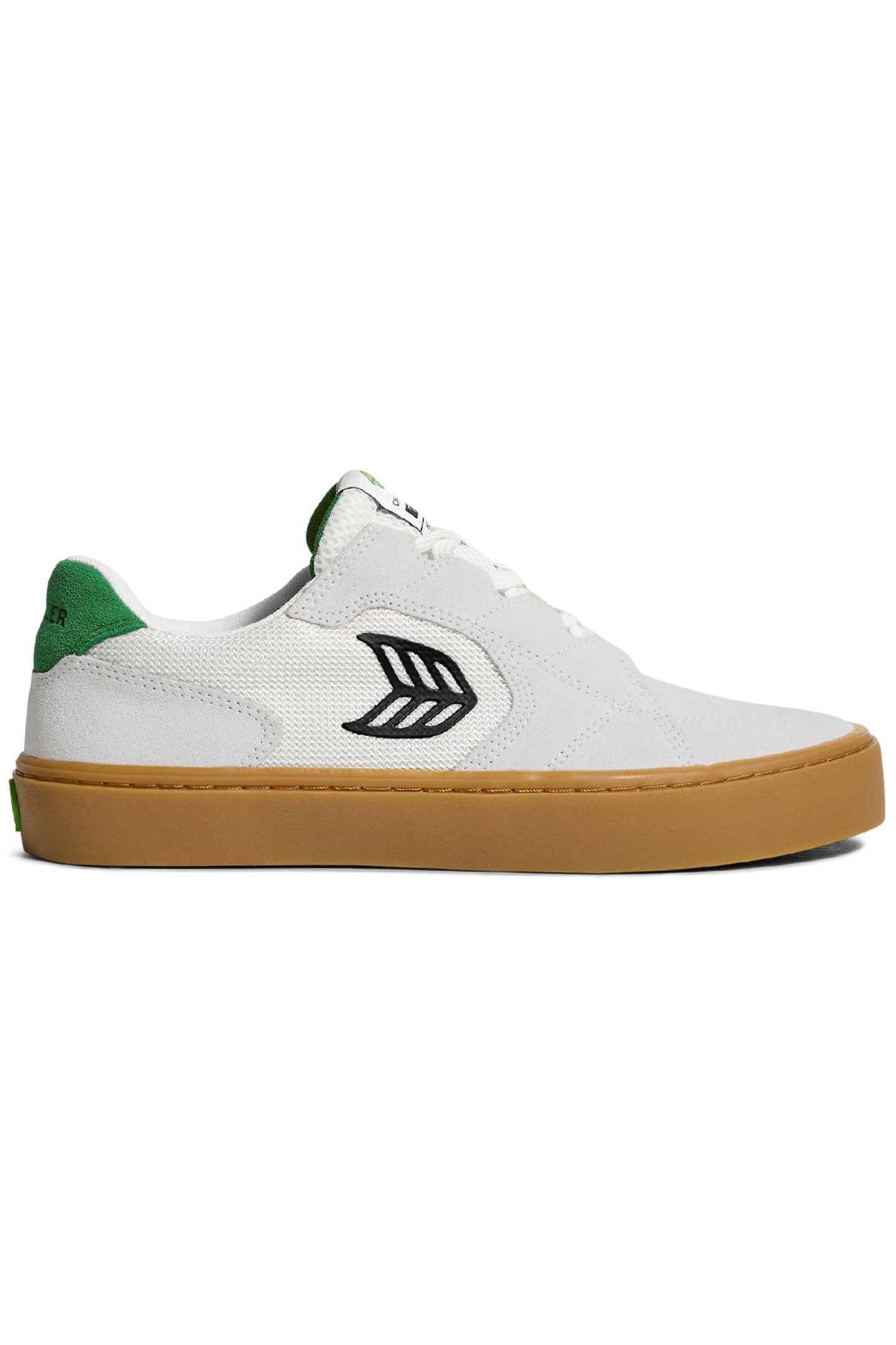 T20 PRO GUM SMOKE WHITE SUEDE AND MESH BLACK LOGO GREEN SNEA 1