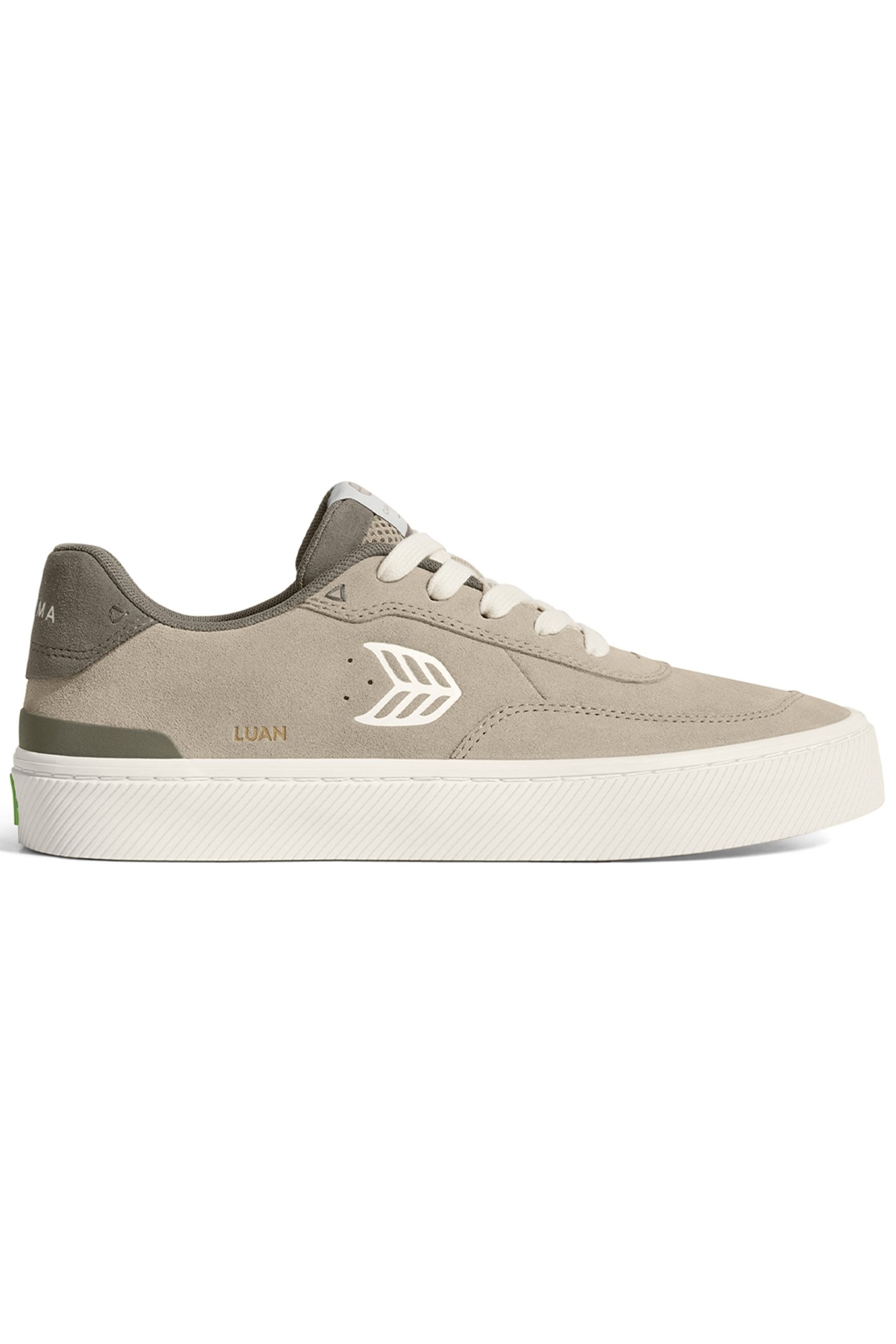 UNISEX LUAN PRO PLAZA TAUPE SUEDE IVORY LOGO SNEAKER 1