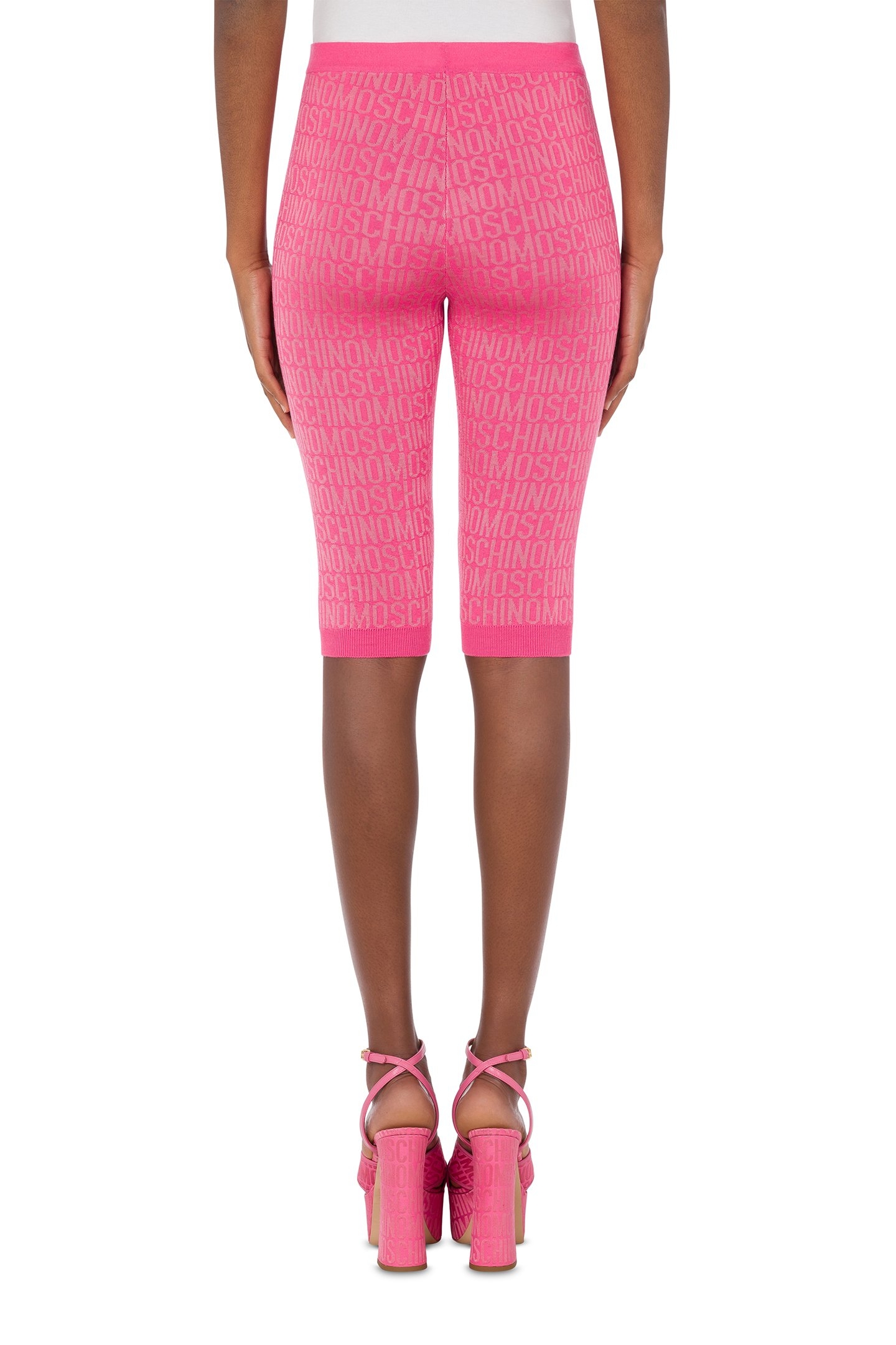 ALLOVER LOGO WOOL LEGGINGS PINK 2