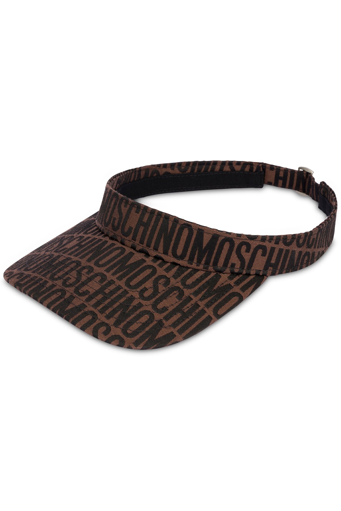 NYLON VISOR ALLOVER LOGO BROWN 3