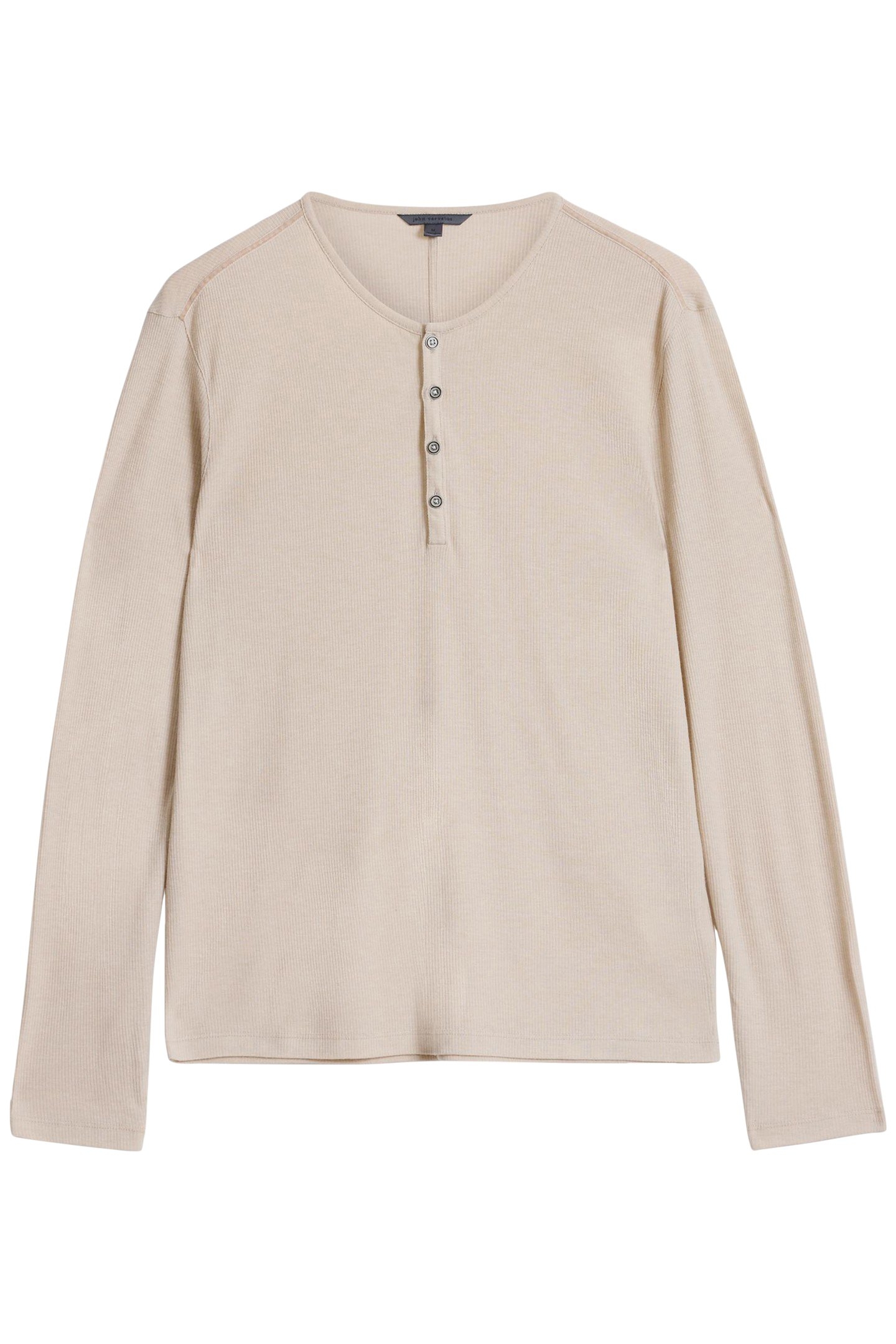 CARVER REGULAR FIT LS HENLEY WHEAT 2