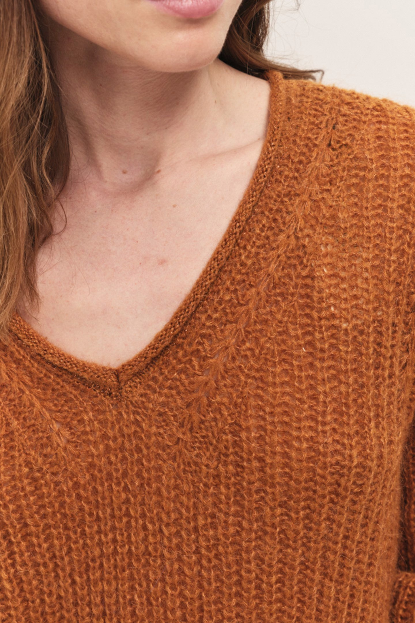 TING - FANCY KNITTED CASHEW NUTS JUMPER WITH LUREX DETAILS 5