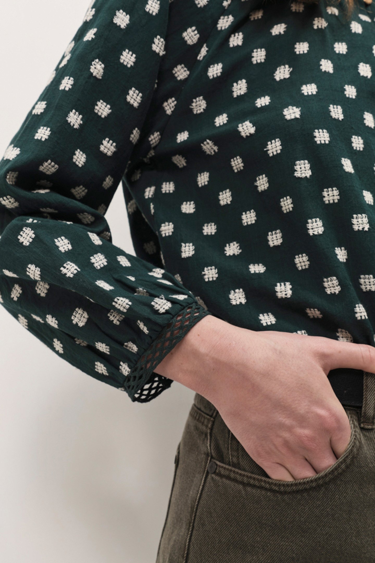 COLOMBE - ALL-OVER EMBROIDERED SYCAMORE BLOUSE 4