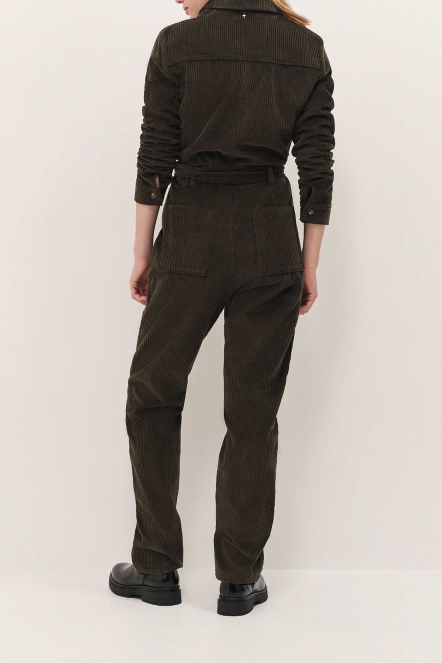 RONIN - LONG KHAKI CORDUROY JUMPSUIT 2