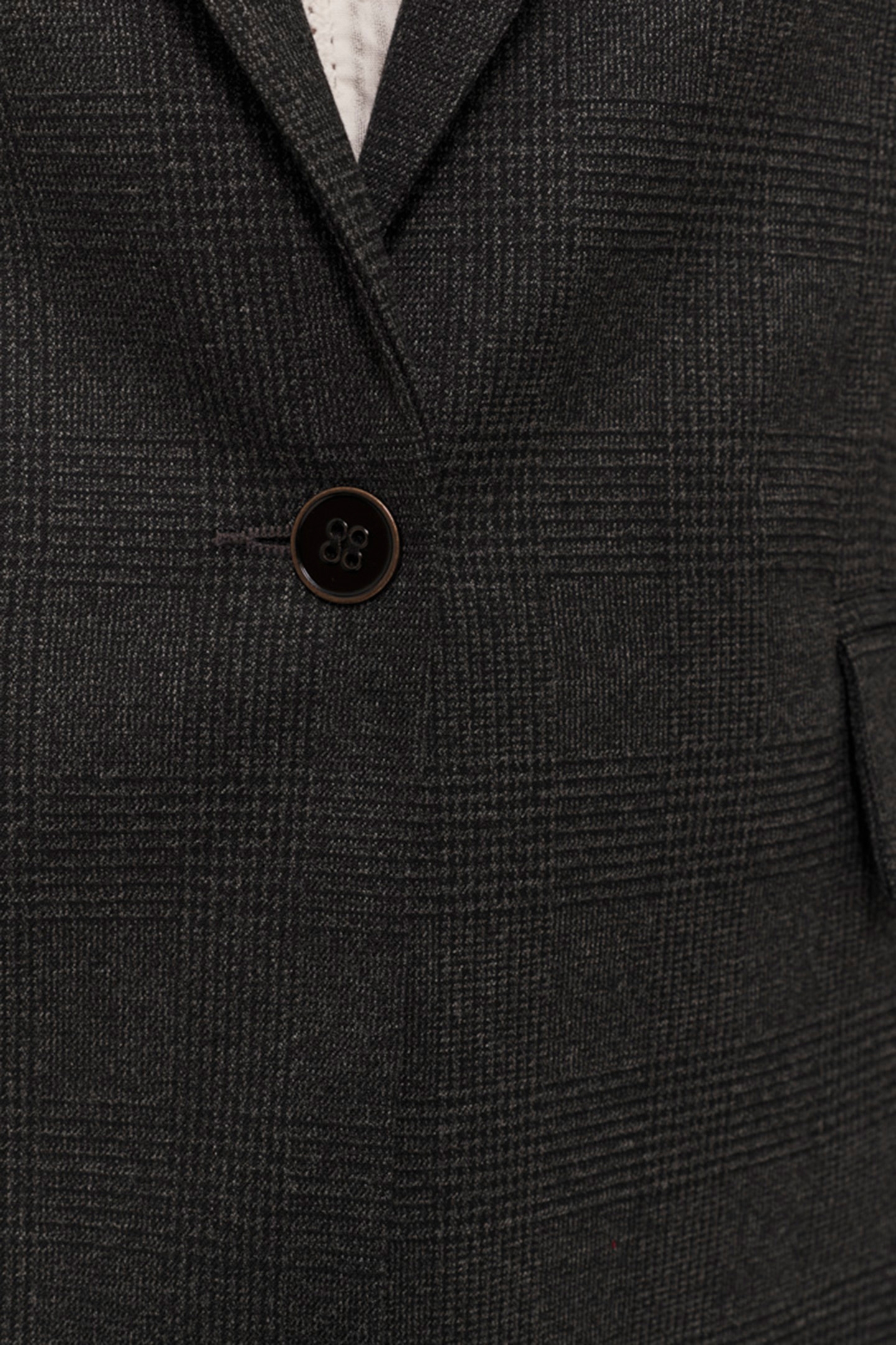 VALOU - CHARCOAL PRINCE OF WALES PATTERN SUIT JACKET 6