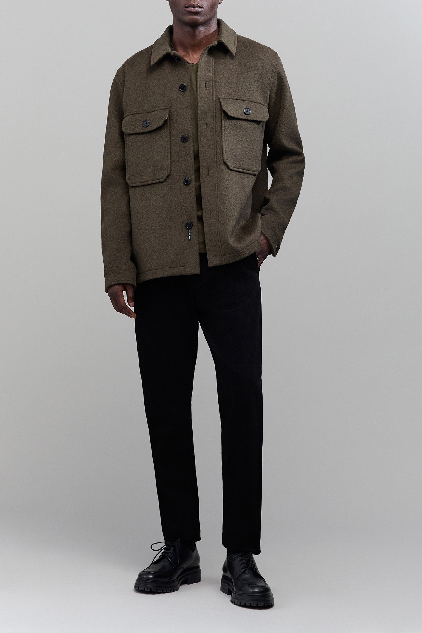 BLACK SLIM CHINO PANTS 3