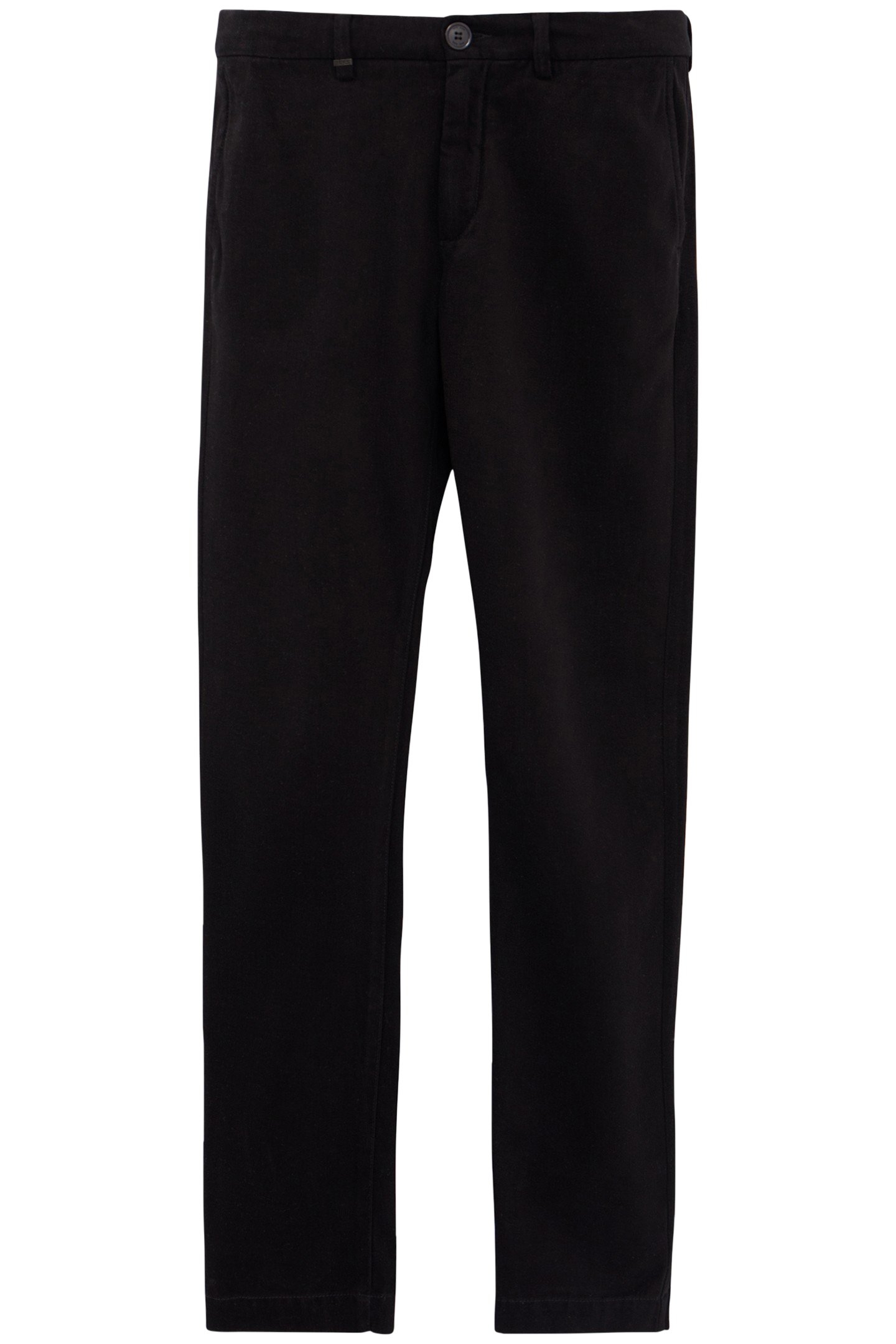 BLACK SLIM CHINO PANTS 4