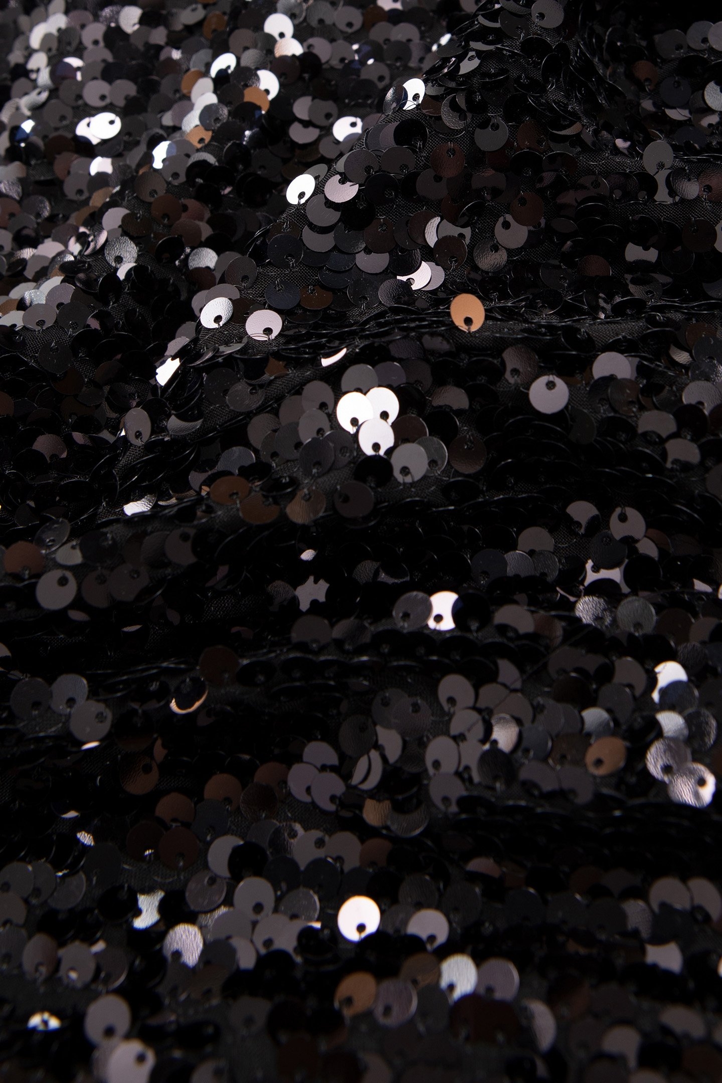 SHORT BLACK SEQUIN EMBROIDERED SKIRT 6