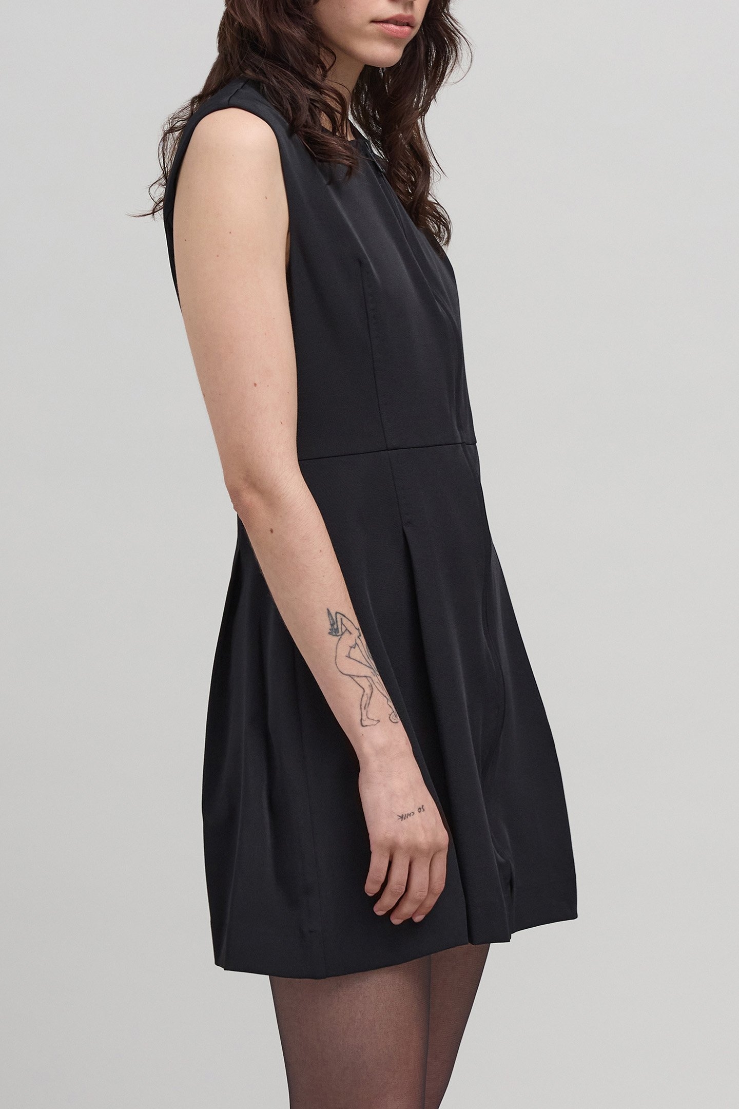 BLACK ZIP DRESS WITH TECHNICAL SPIRIT 4
