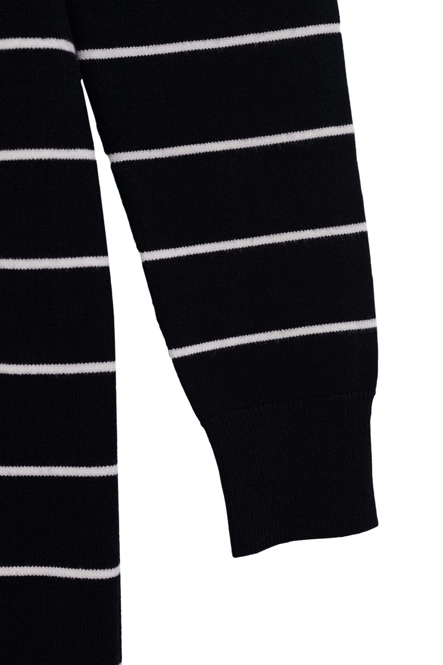 BLACK SAILOR STRIPED KNIT MIDI DRESS 3