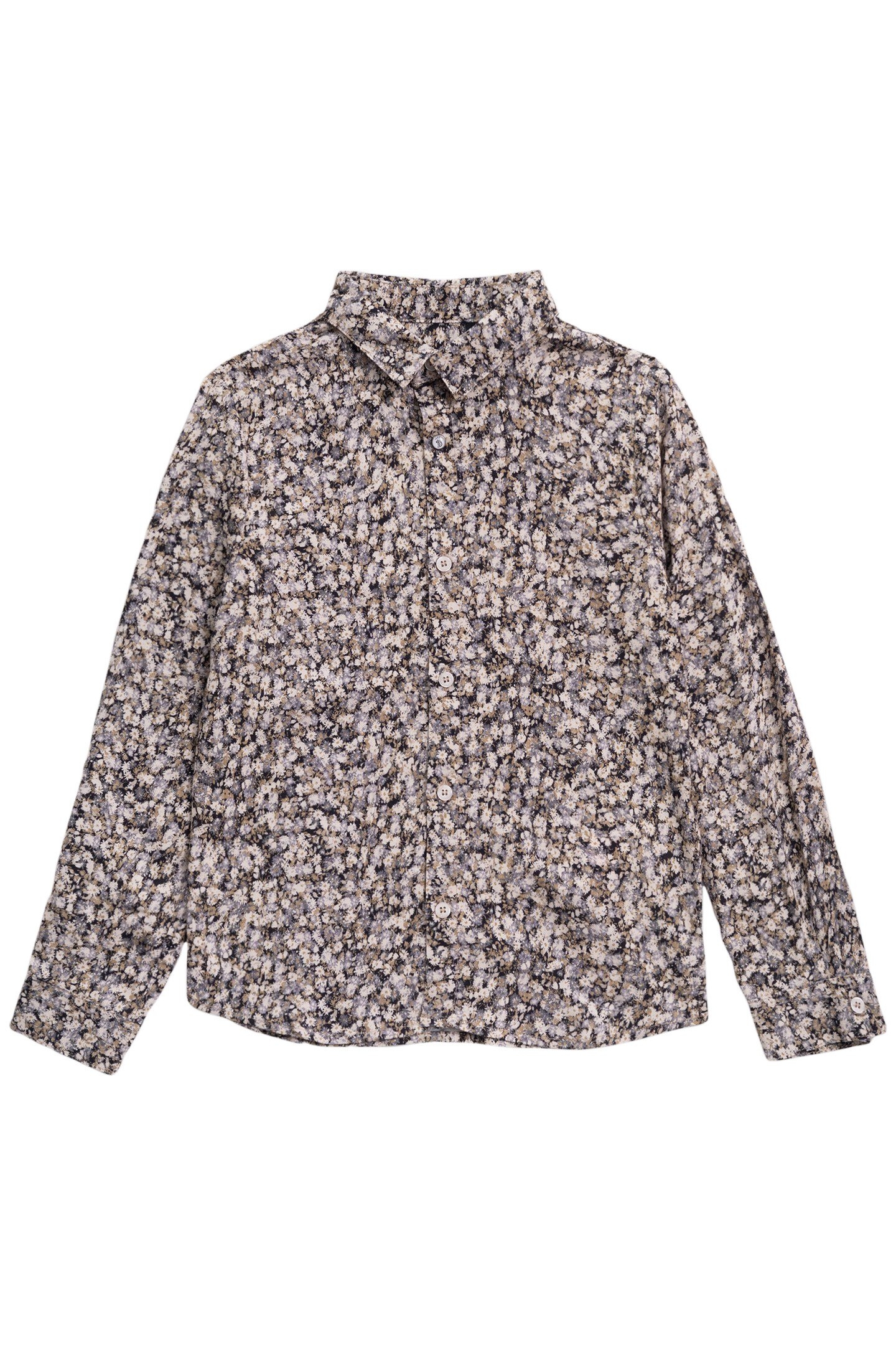 KHAKI SHIRT LENZING™ ECOVERO™ WINTER FLOWERS BOY 1