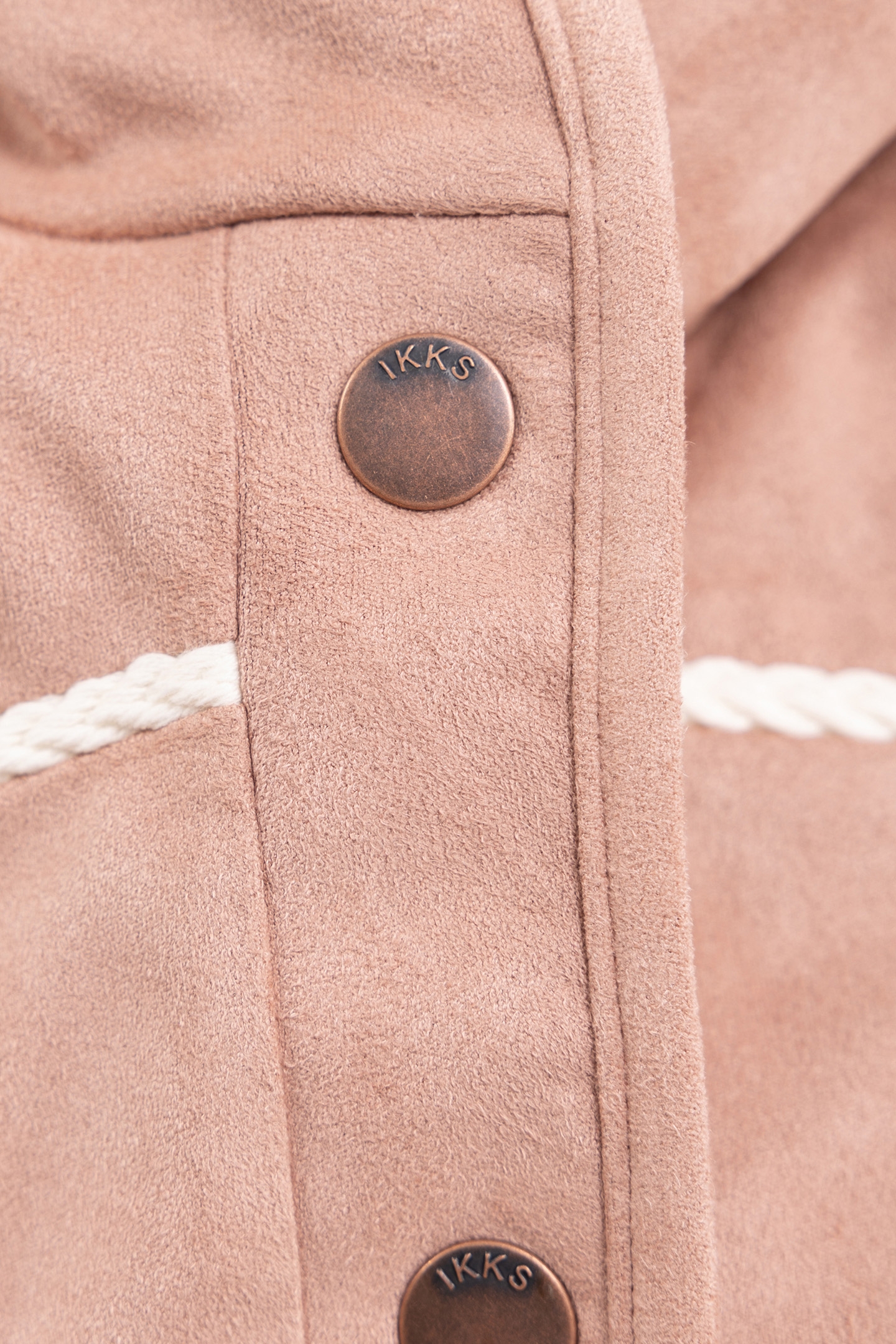 GIRL'S PINK SUEDE AND FUR COAT 5