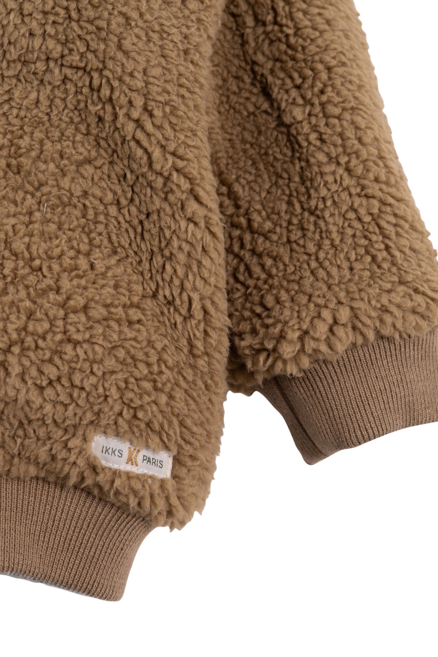 GREY SHERPA CAMEL FLEECE REVERSIBLE CARDIGAN BABY BOY 3