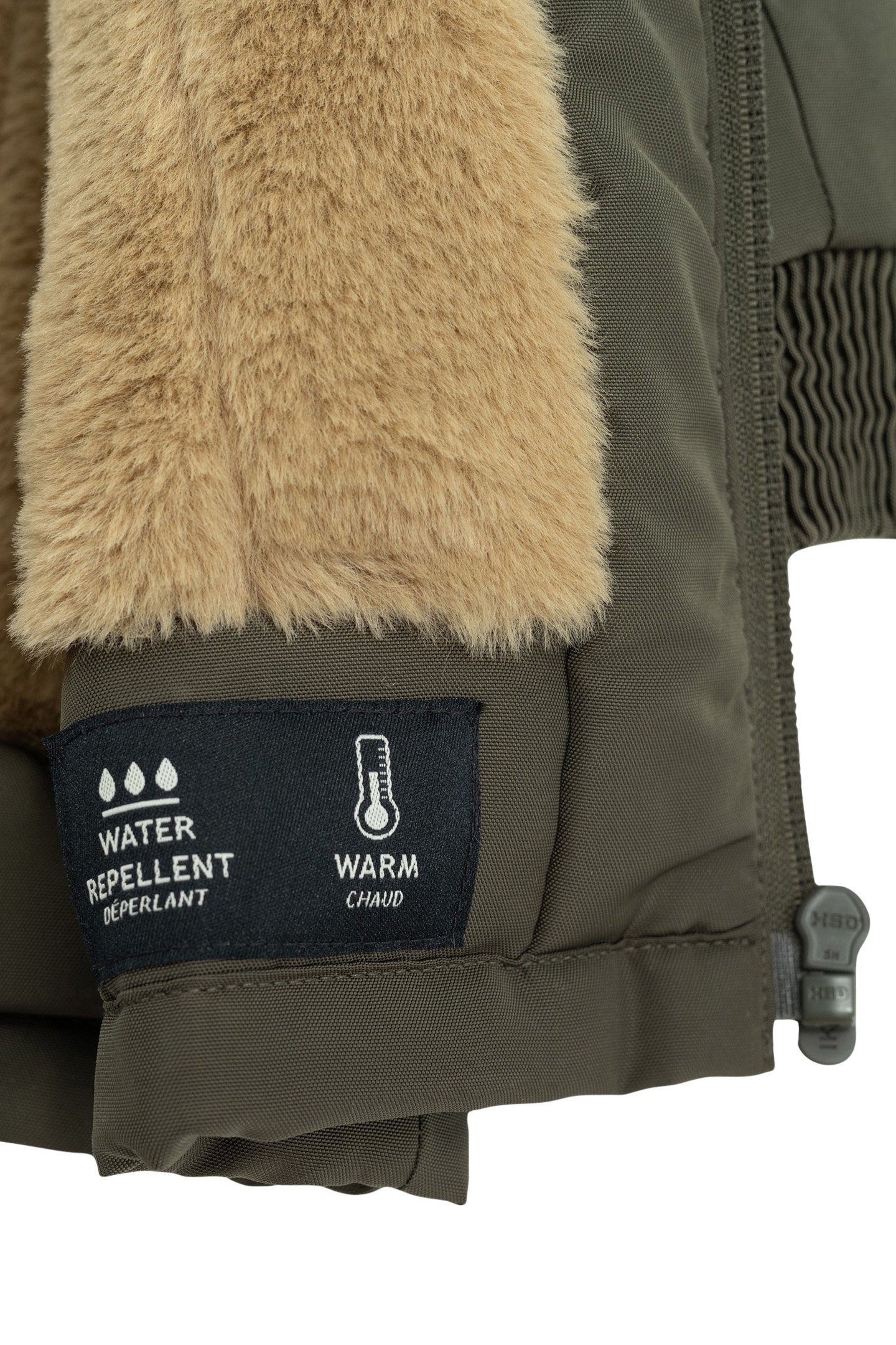 BABY BOY KHAKI NYLON COATED PARKA 7