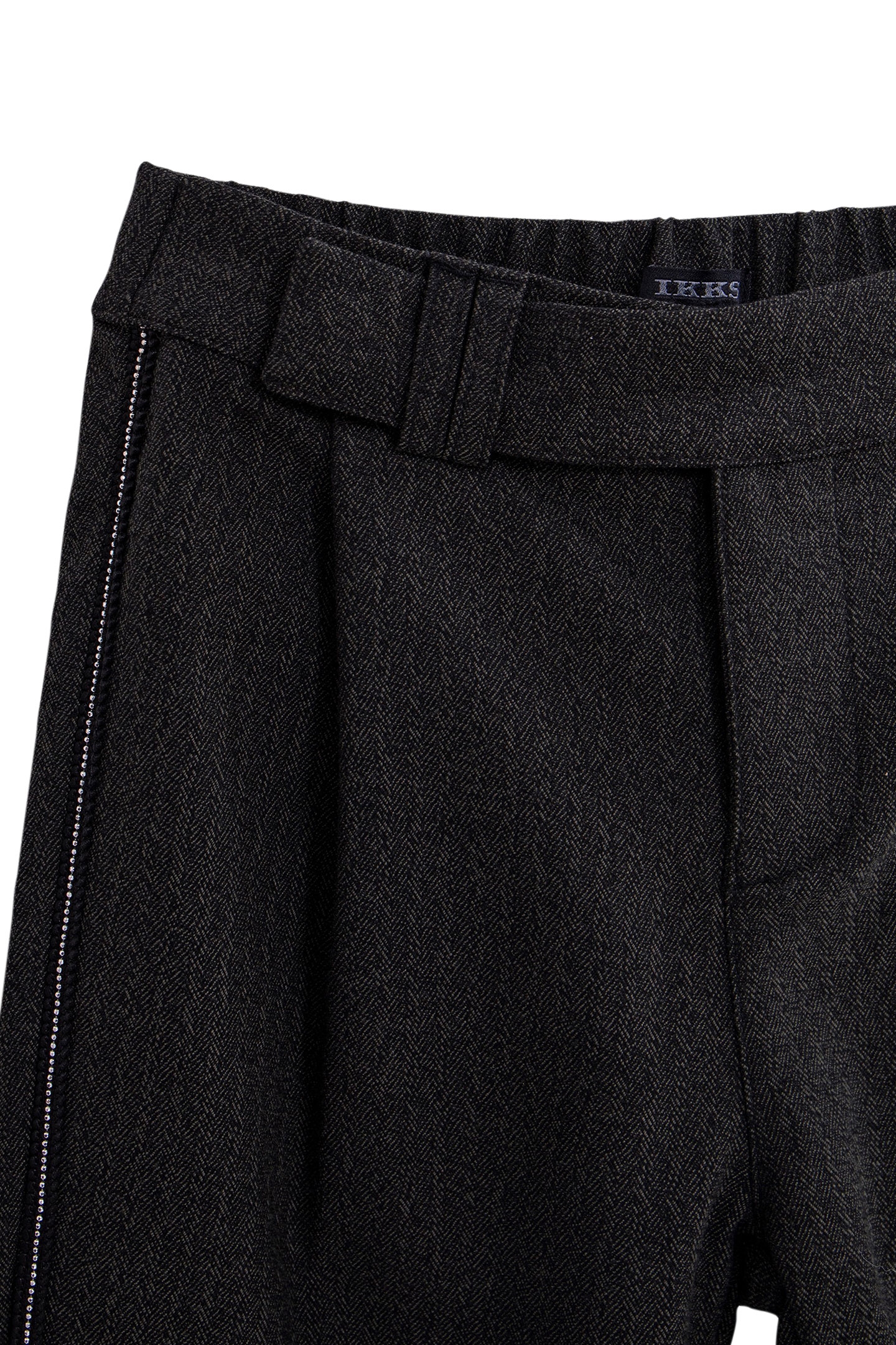 GIRL'S BLACK FAUX-UNI JEWEL-RIBBON PANTS 3