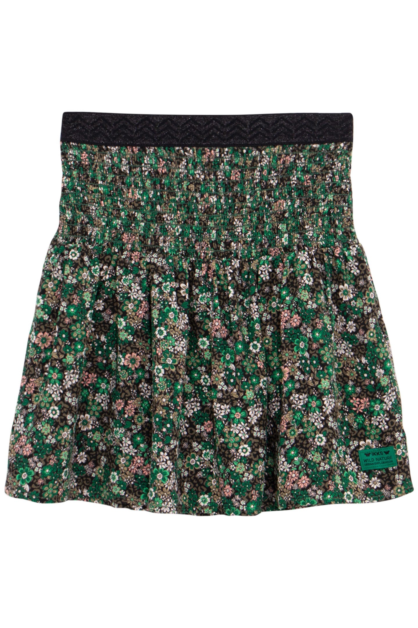 KHAKI SKIRT LENZING™ ECOVERO™ LEOFLORAL PRINT GIRL 1
