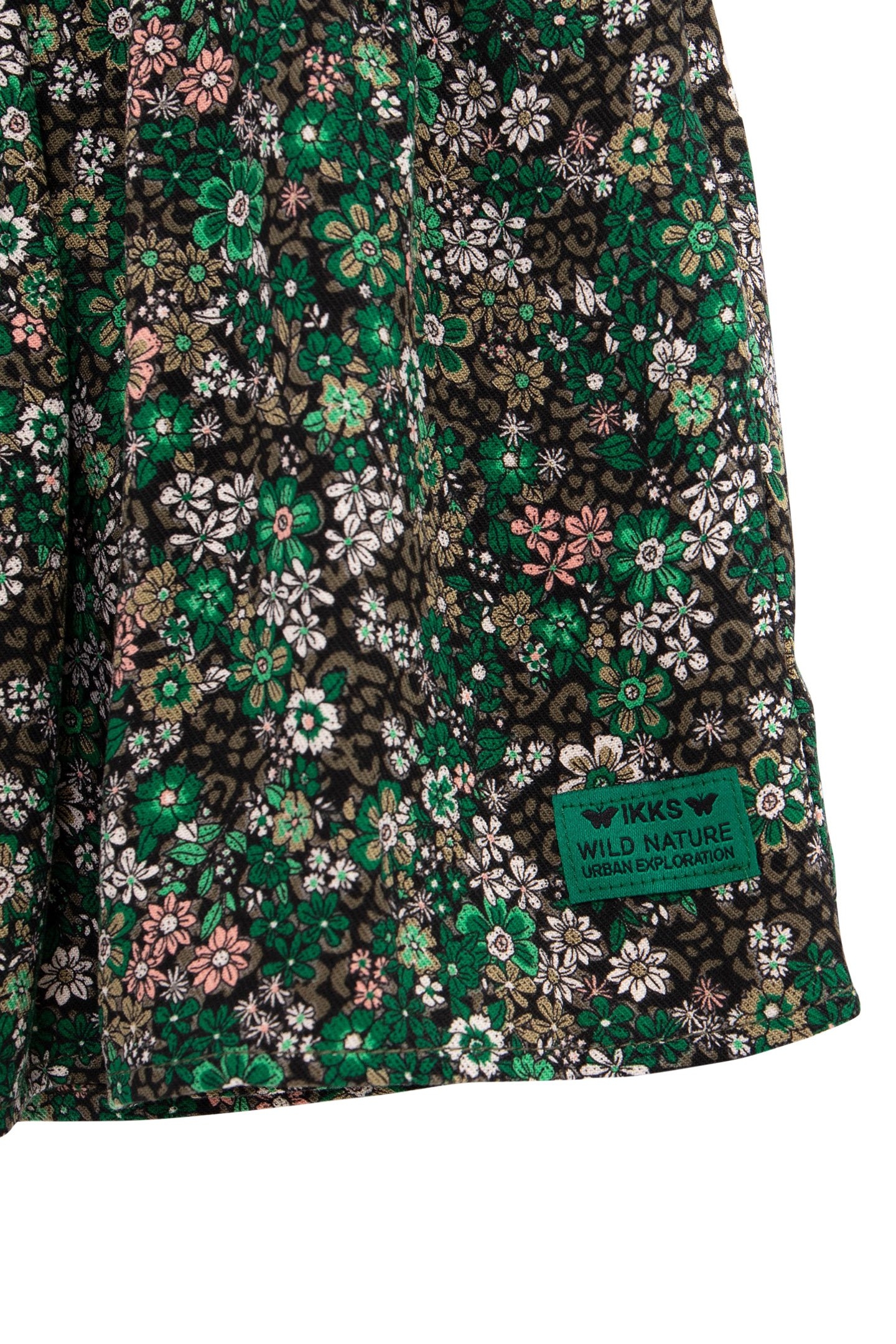 KHAKI SKIRT LENZING™ ECOVERO™ LEOFLORAL PRINT GIRL 4