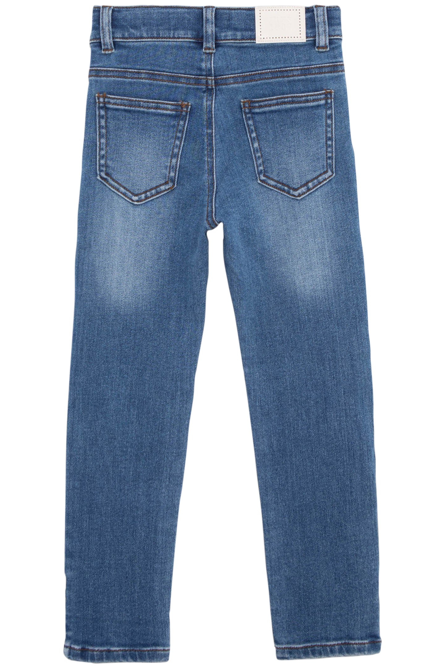 BOYS' BLUE HEAVY-DUTY STRAIGHT-LEG JEANS 2
