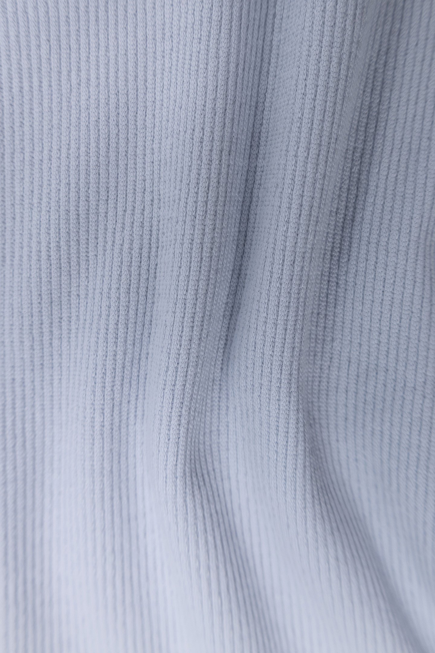 GIRLS' SKY-BLUE RIB-KNIT T-SHIRT 6