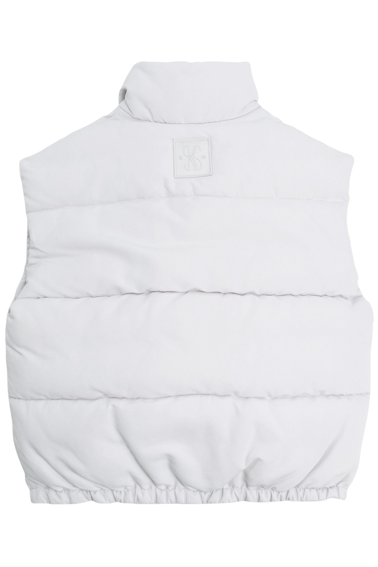 GIRL'S ECRU SLEEVELESS DOWN JACKET 2